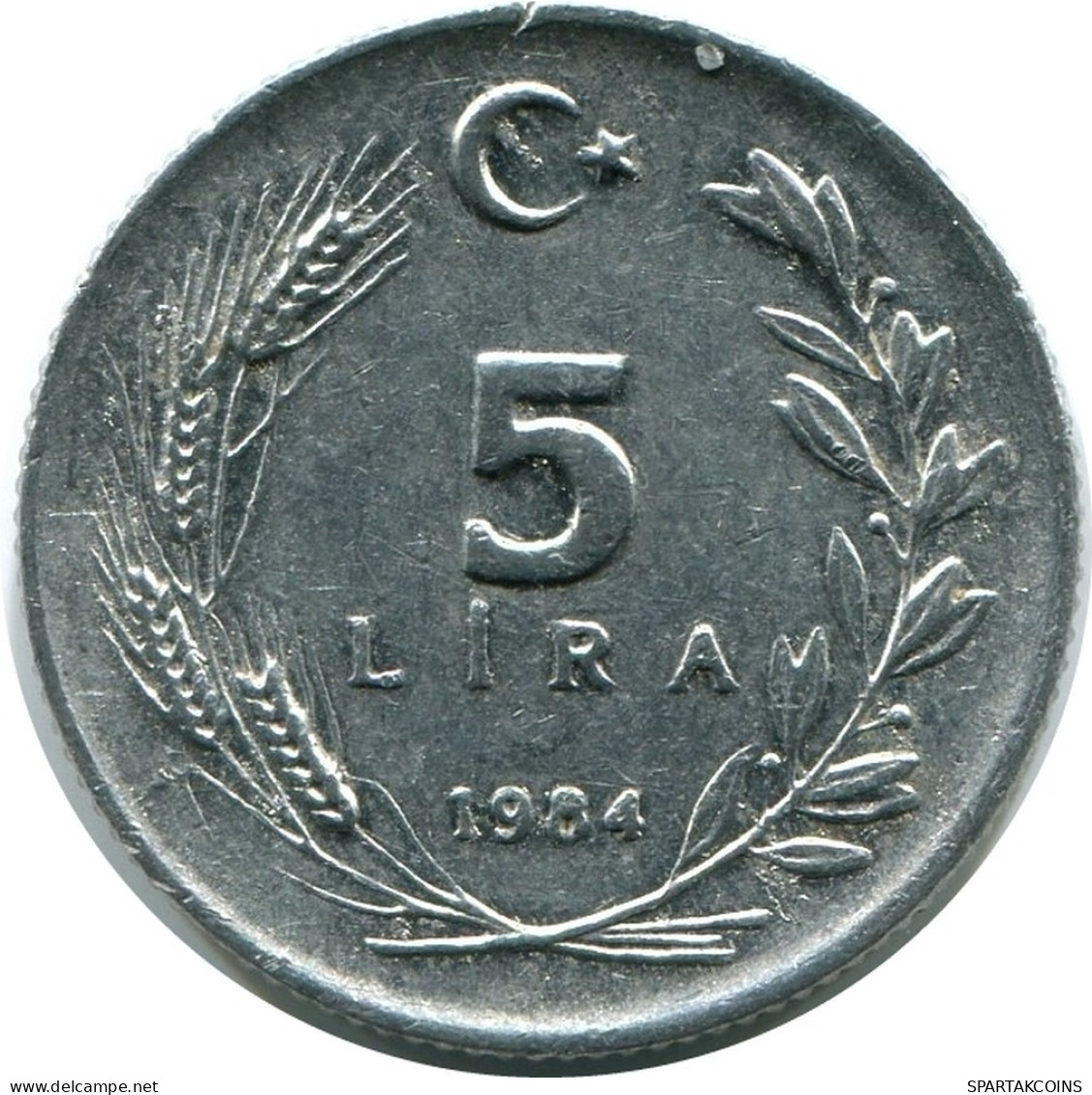 5 LIRA 1984 TÜRKEI TURKEY UNC Münze #M10289.D.A - Turkey