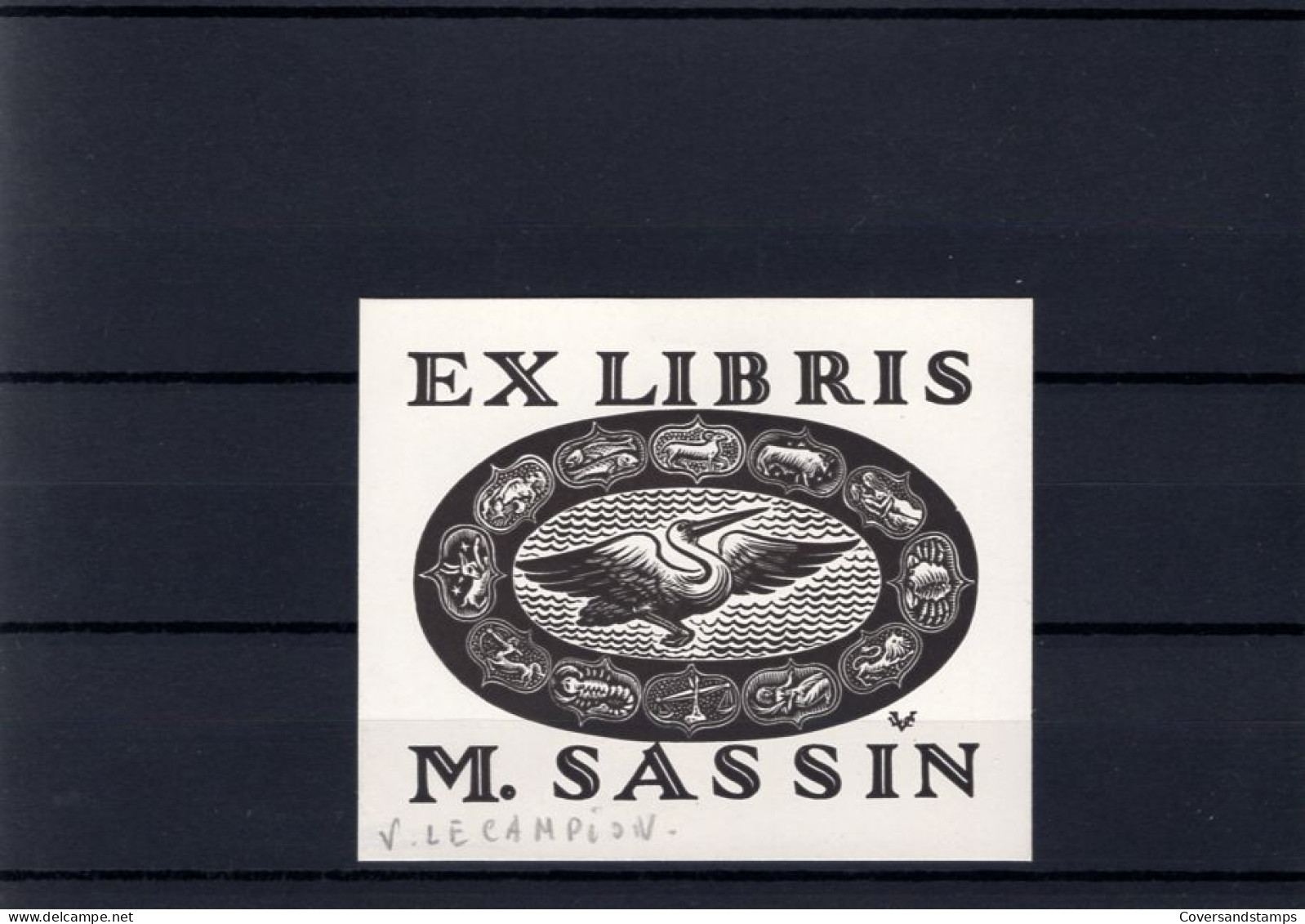 Ex-Libris : V. Le Campion - M. Sassin - Ex-libris