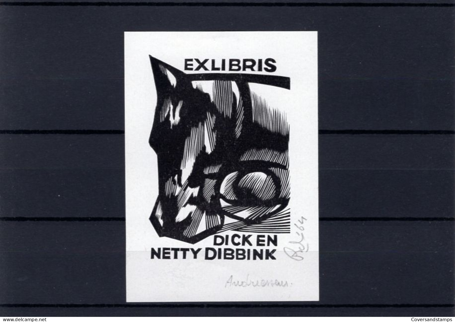 Ex-Libris : Andriessen - Dick En Netty Dibbink - Ex-libris