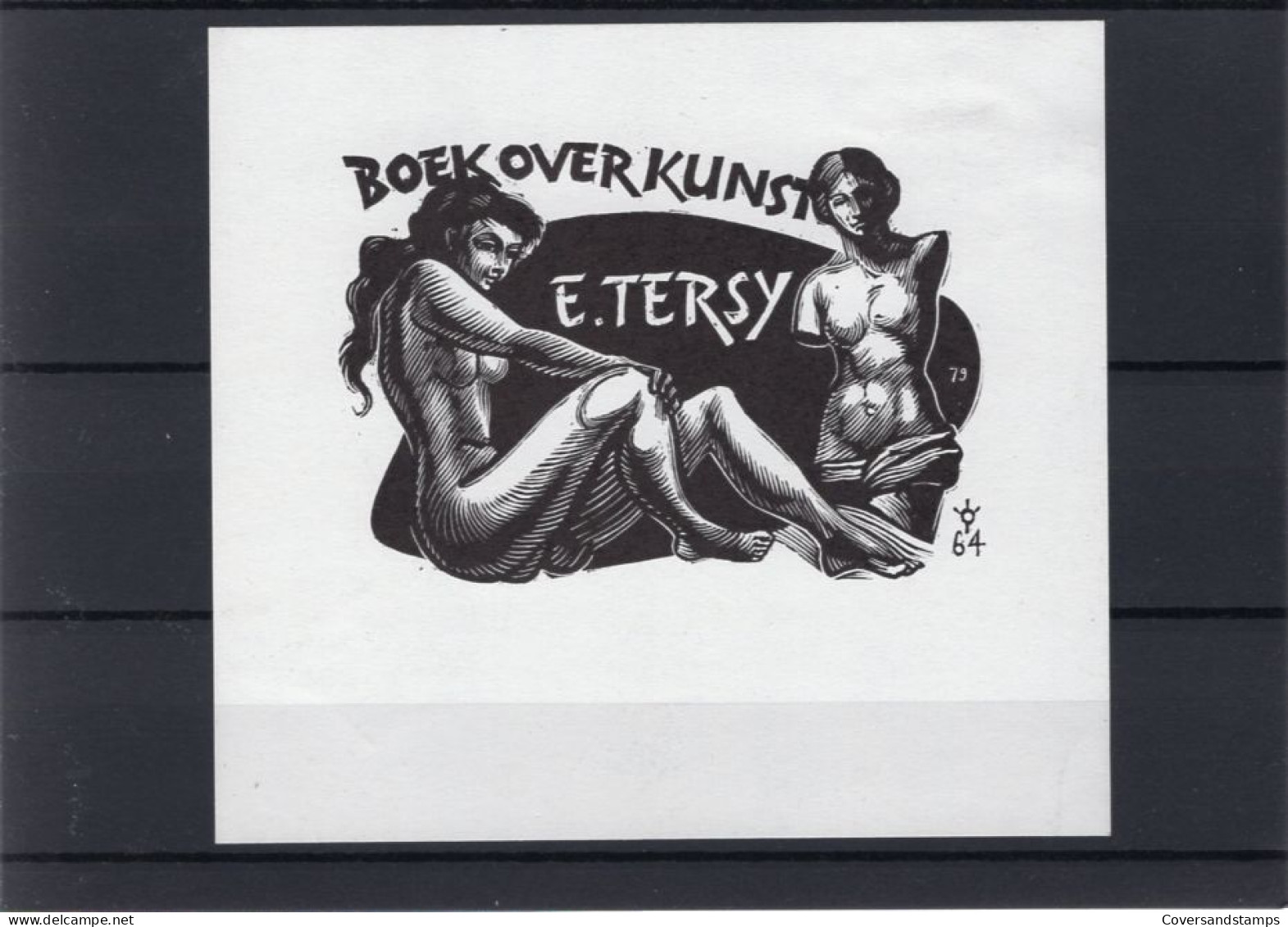 Ex-Libris : E. Tersy - 'Boek Over Kunst' - Ex Libris
