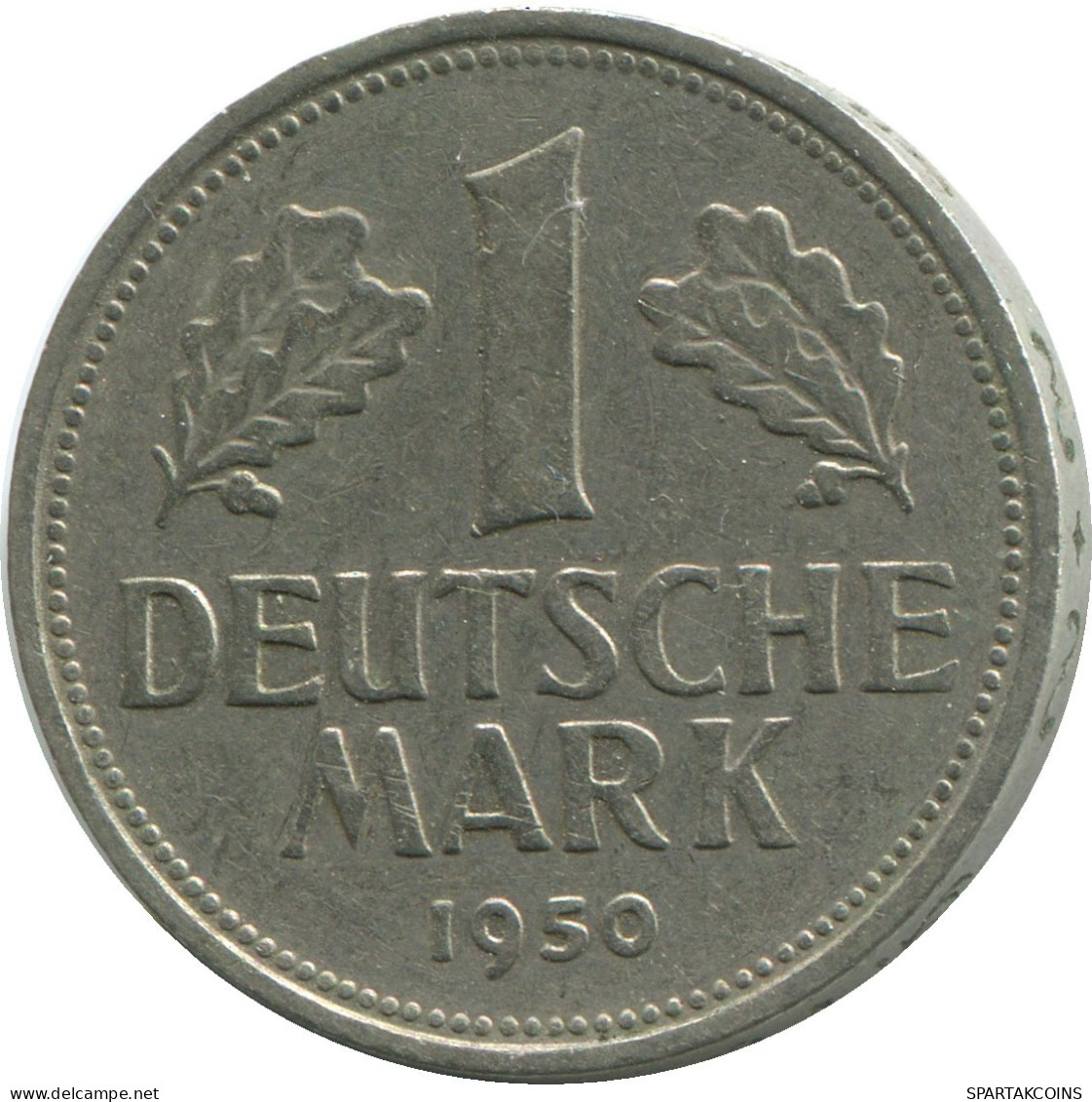 1 MARK 1950 G WEST & UNIFIED GERMANY Coin #DE10399.5.U.A - 1 Marco