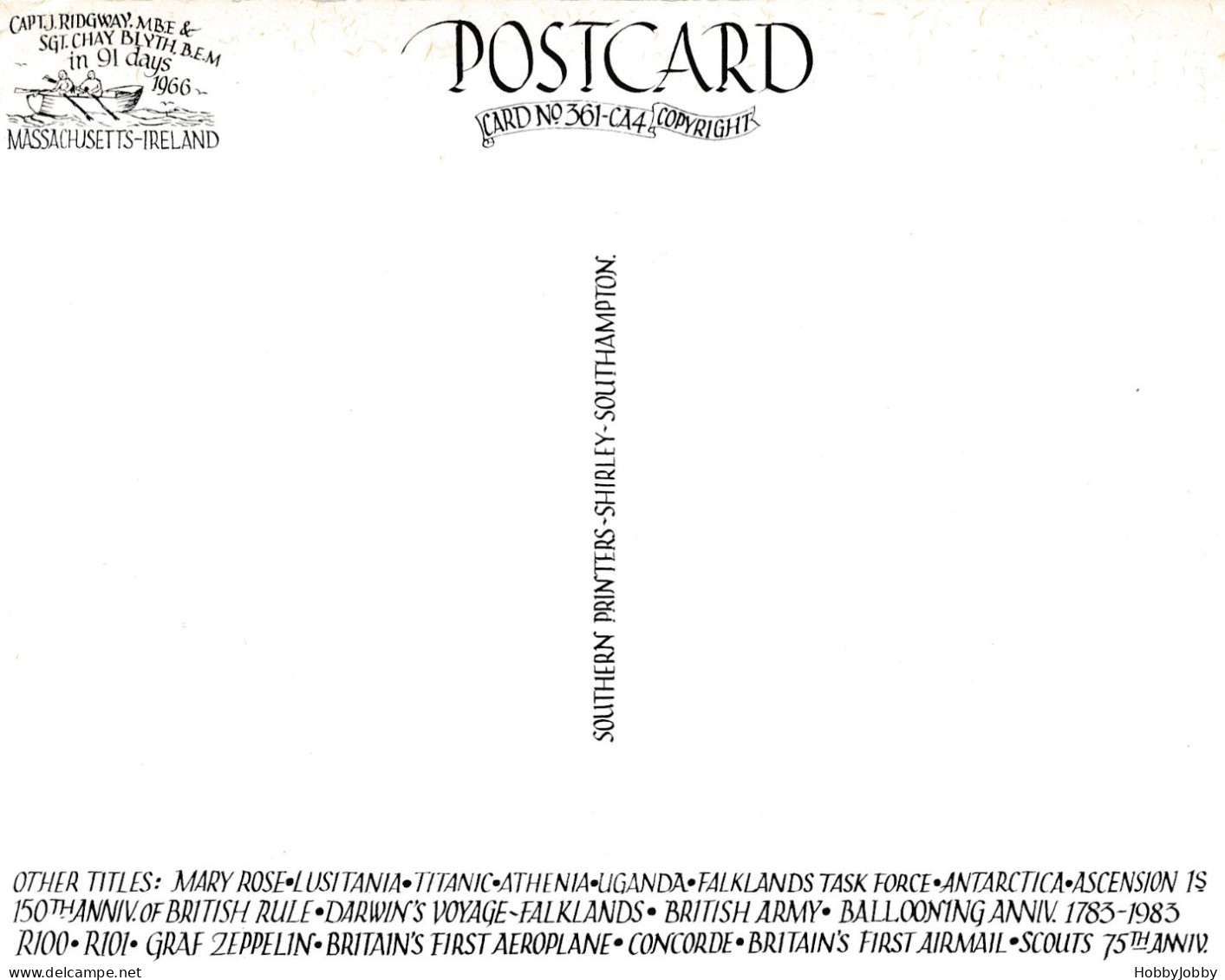 2 Cards: CONQUEST Of The ATLANTIC BY SEA  & AIR: CONCORDE / ZEPPELINS  R34 / QE. 2 / Mayflower "BRITANNIA"  PEASE Read! - Sonstige & Ohne Zuordnung