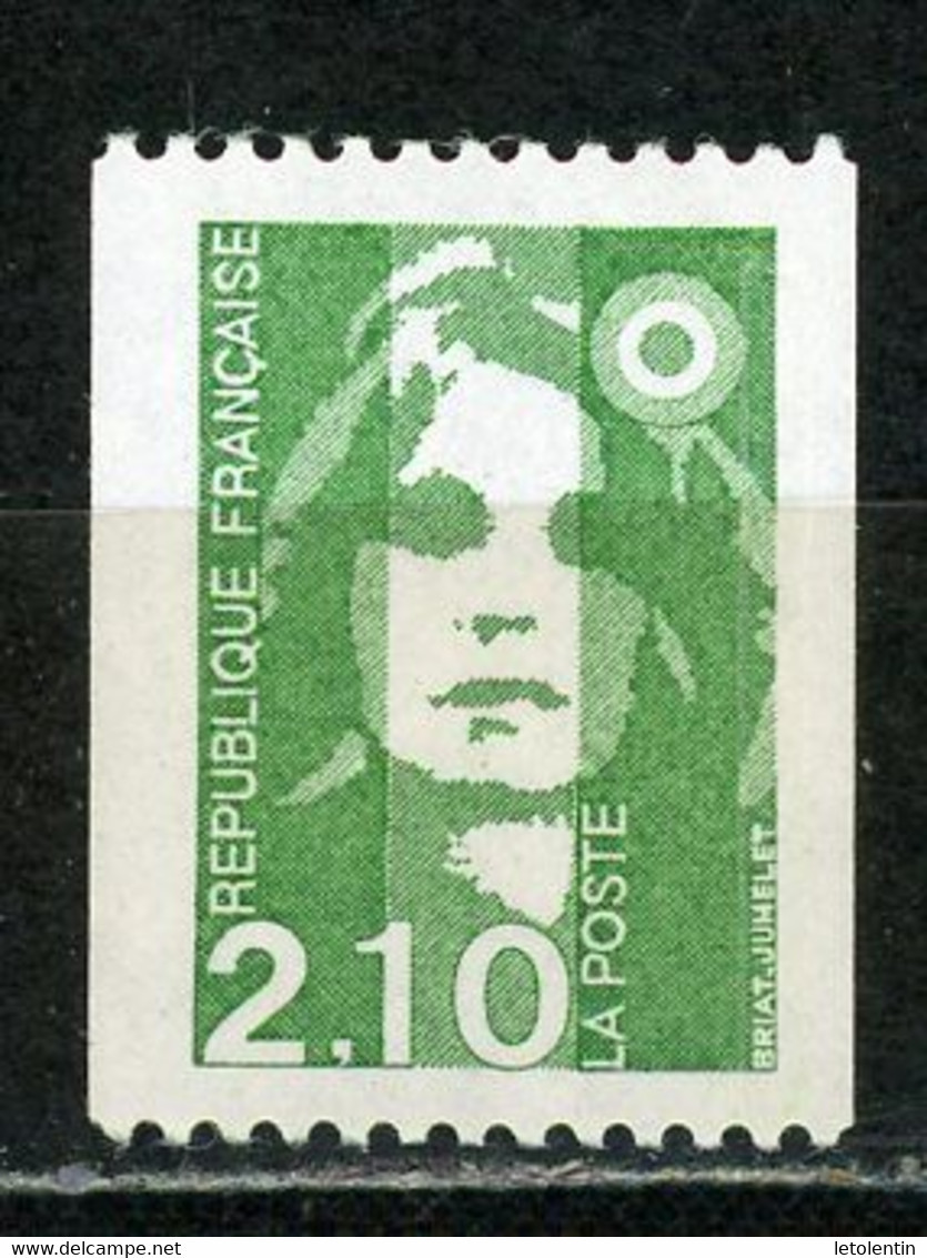 BRIAT 2,10 VERT - N°Yvert 2627a **  N° ROUGE AU DOS - 1989-1996 Marianne Du Bicentenaire