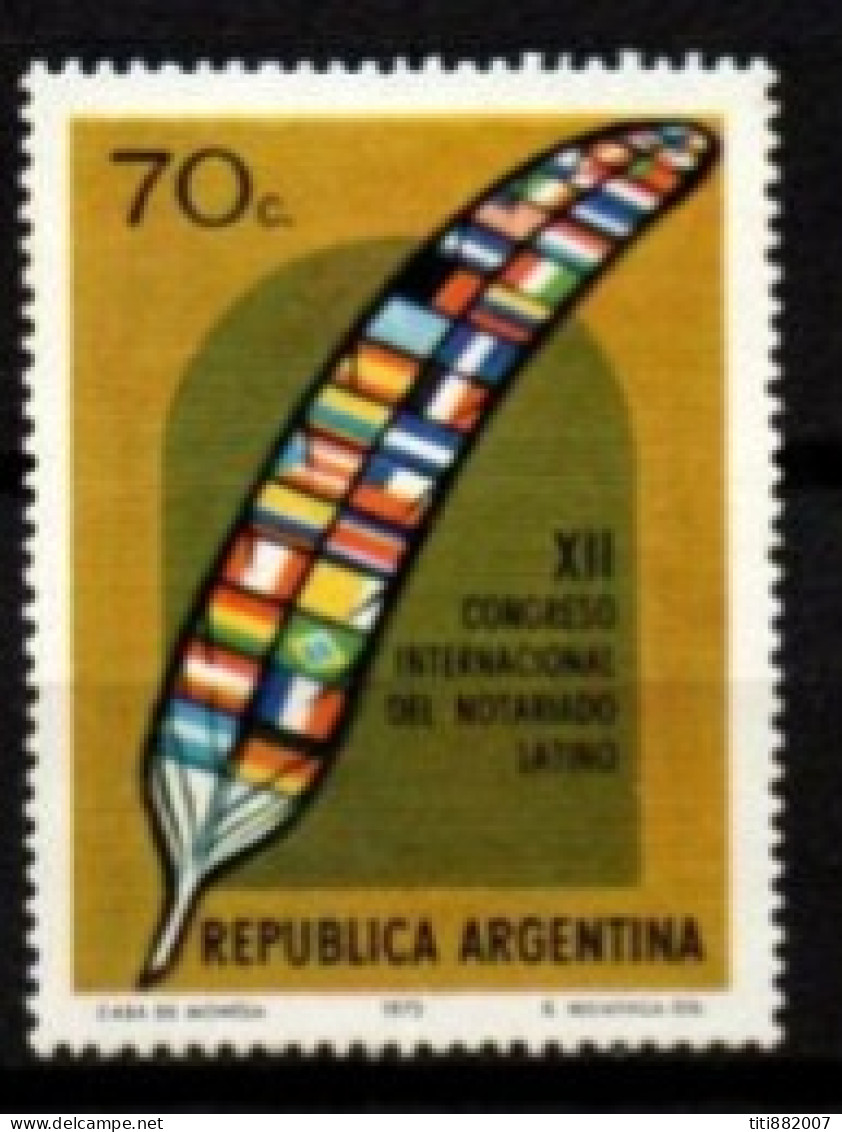 ARGENTINE  -   1973 .  Y&T N° 959 * .   Congrès Des Notaires - Unused Stamps