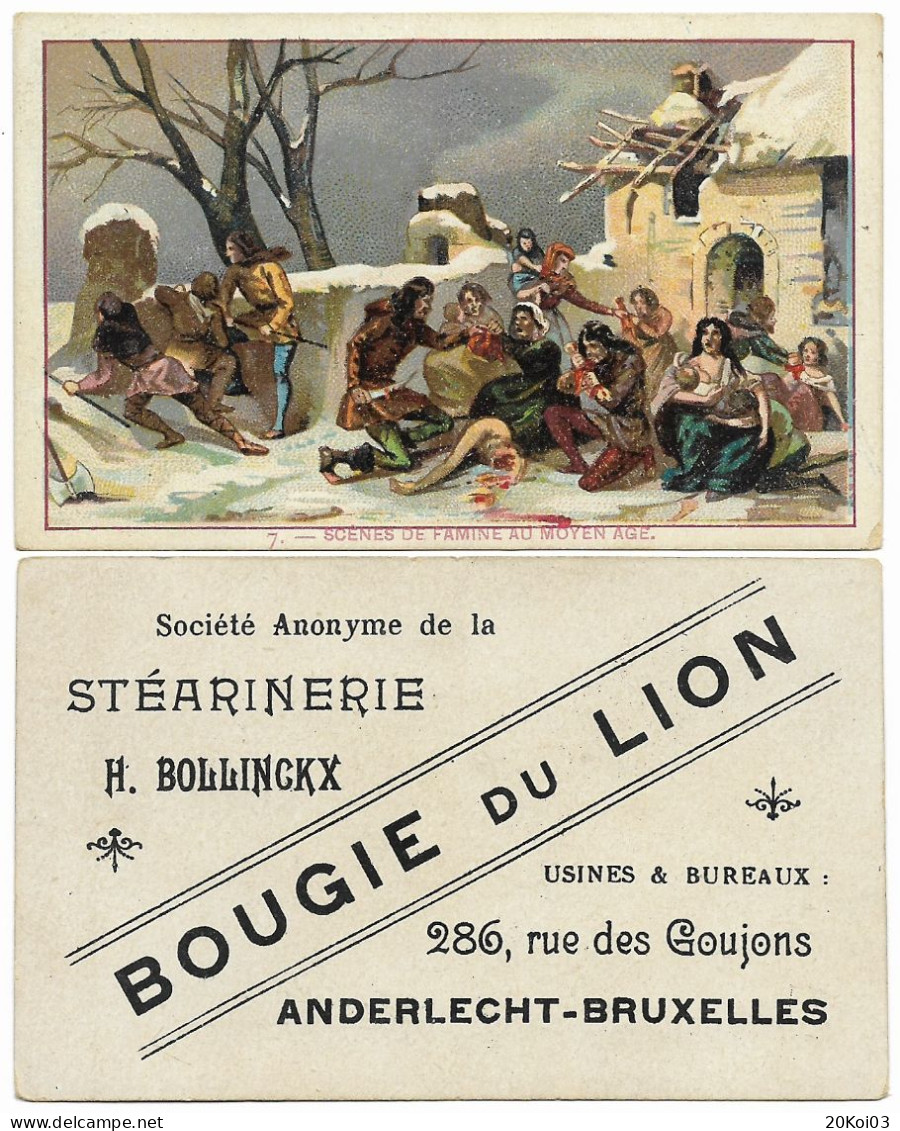 Scène De Famine Au Moyen Age 7_Stéarinerie_Bougie Du Lion_Usines-Bureau 286 Rue Des Goujons Anderlecht-Bruxelles, Chromo - Artis Historia