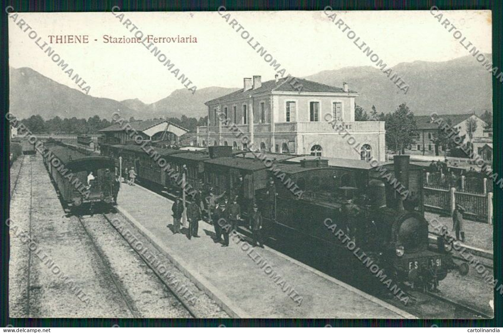 Vicenza Thiene Stazione Treno Cartolina EE5432 - Vicenza