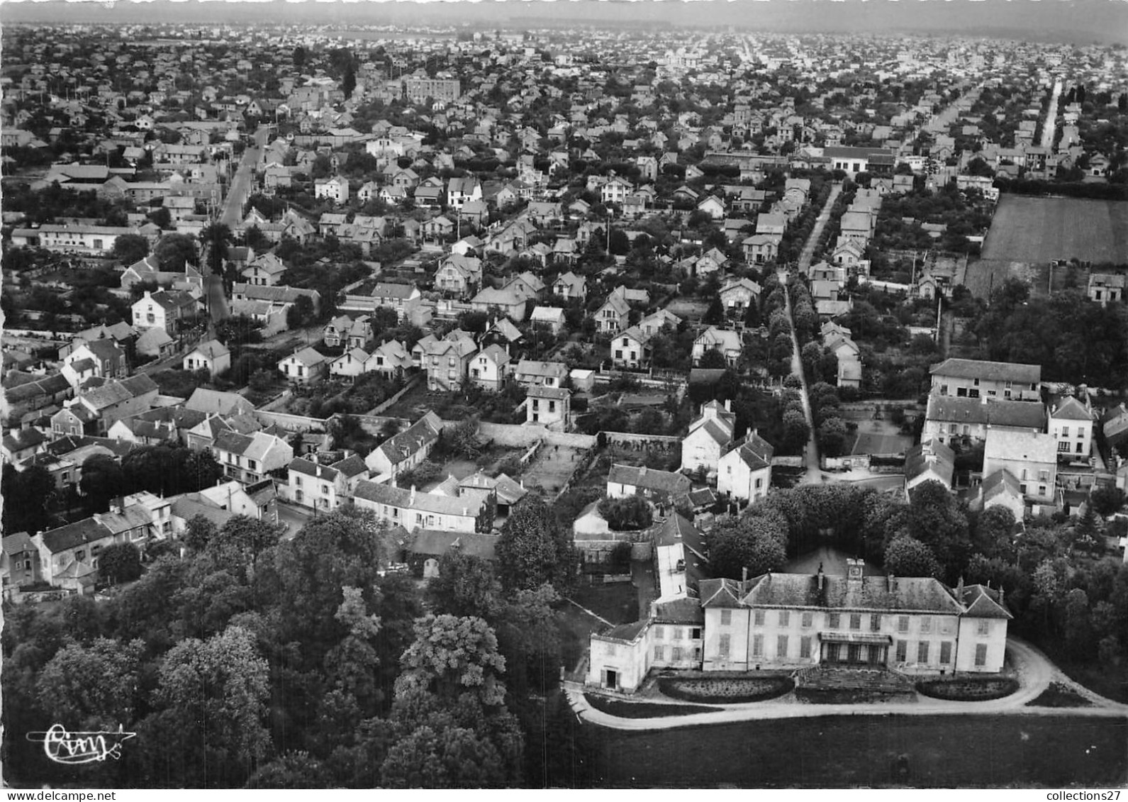 91-SAVIGNY-SUR-ORGE- CHATEAU ET LE PLATEAU DE SAVIGNY VUE AERIENNE - Savigny Sur Orge