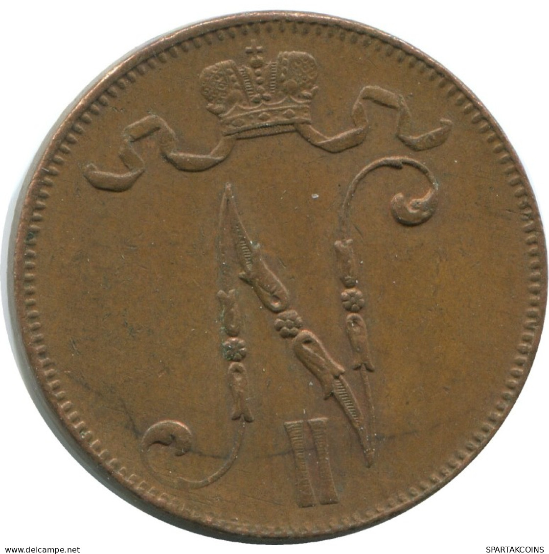 5 PENNIA 1916 FINLANDIA FINLAND Moneda RUSIA RUSSIA EMPIRE #AB241.5.E.A - Finlandia