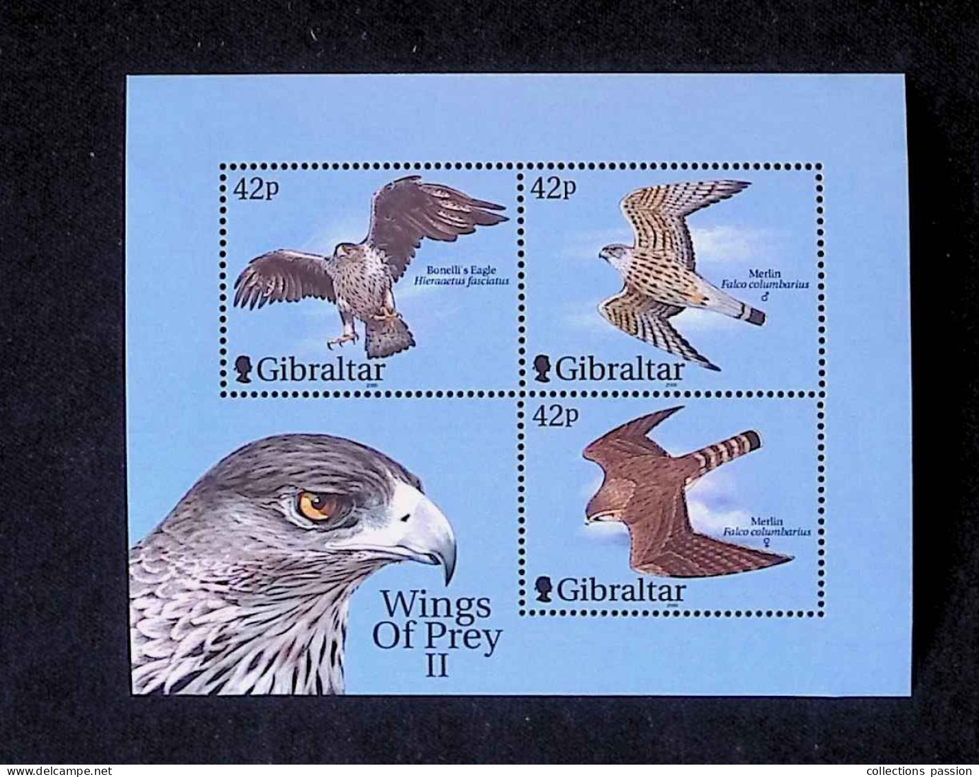 CL, Block, Bloc, Gibraltar, 2000, Wings Of Prey II, Oiseaux, Rapaces, Birds - Gibraltar