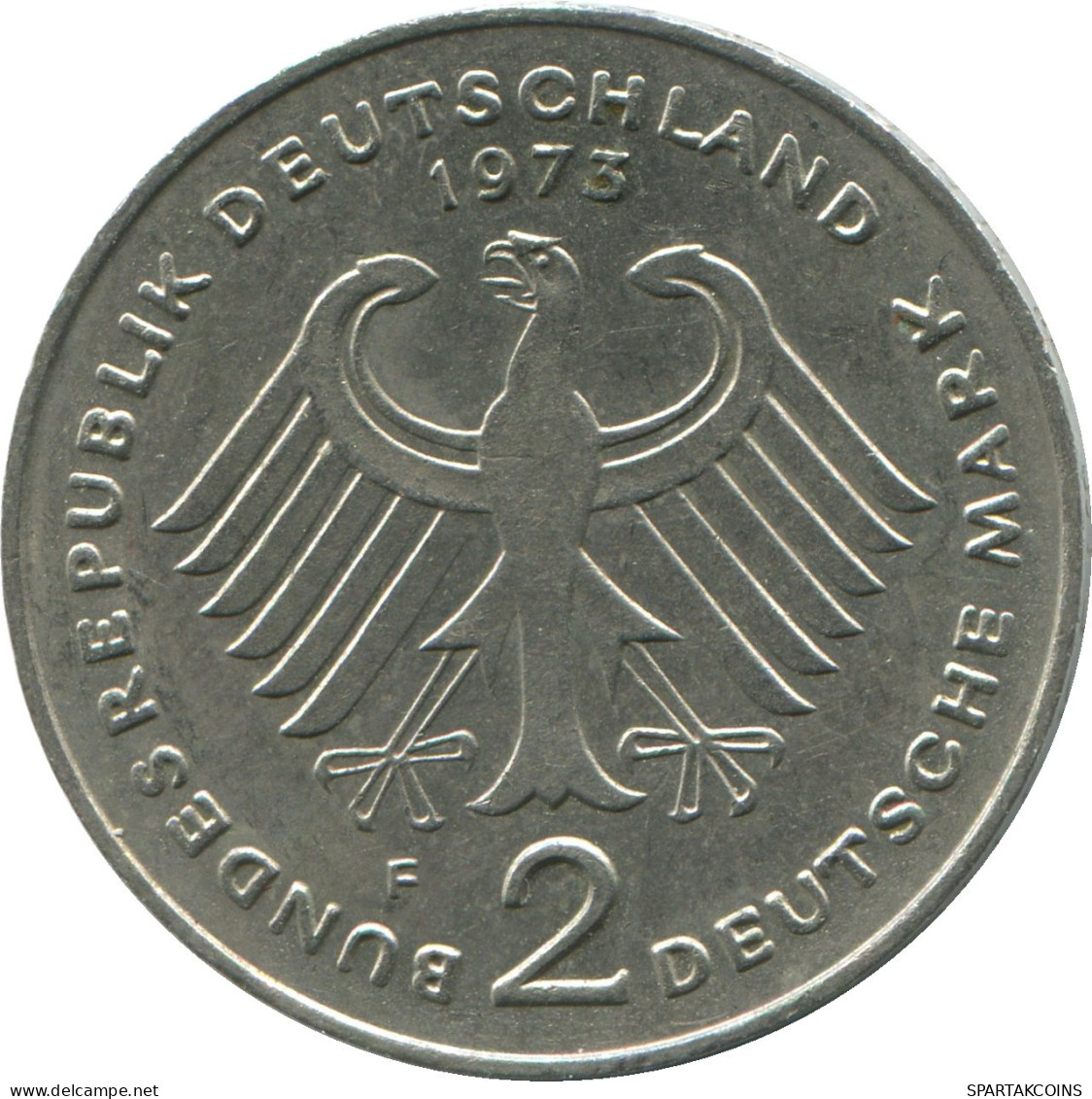 2 DM 1973 F BRD DEUTSCHLAND Münze GERMANY #DE10389.5.D.A - 2 Marcos