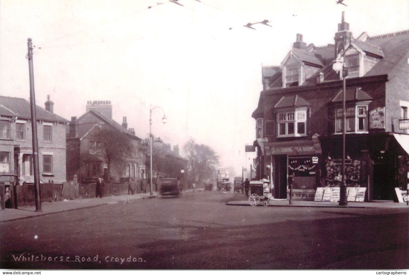 South London Croydon Continental Size 10 X 14 Cm Repro Photo Croydon Whitehorse Road - Europe