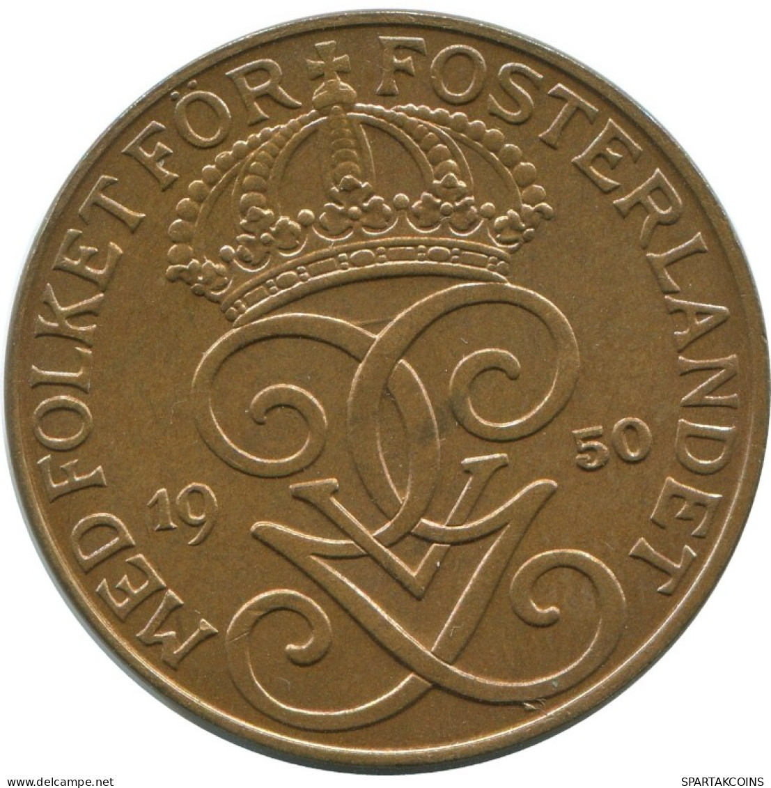 5 ORE 1950 SWEDEN Coin #AC476.2.U.A - Suecia