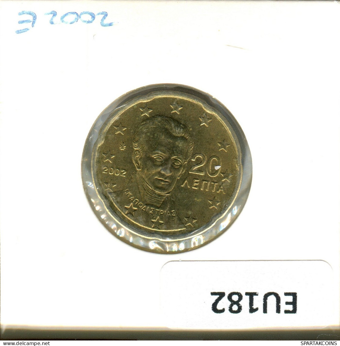 20 EURO CENTS 2002 GRECIA GREECE Moneda #EU182.E.A - Griekenland