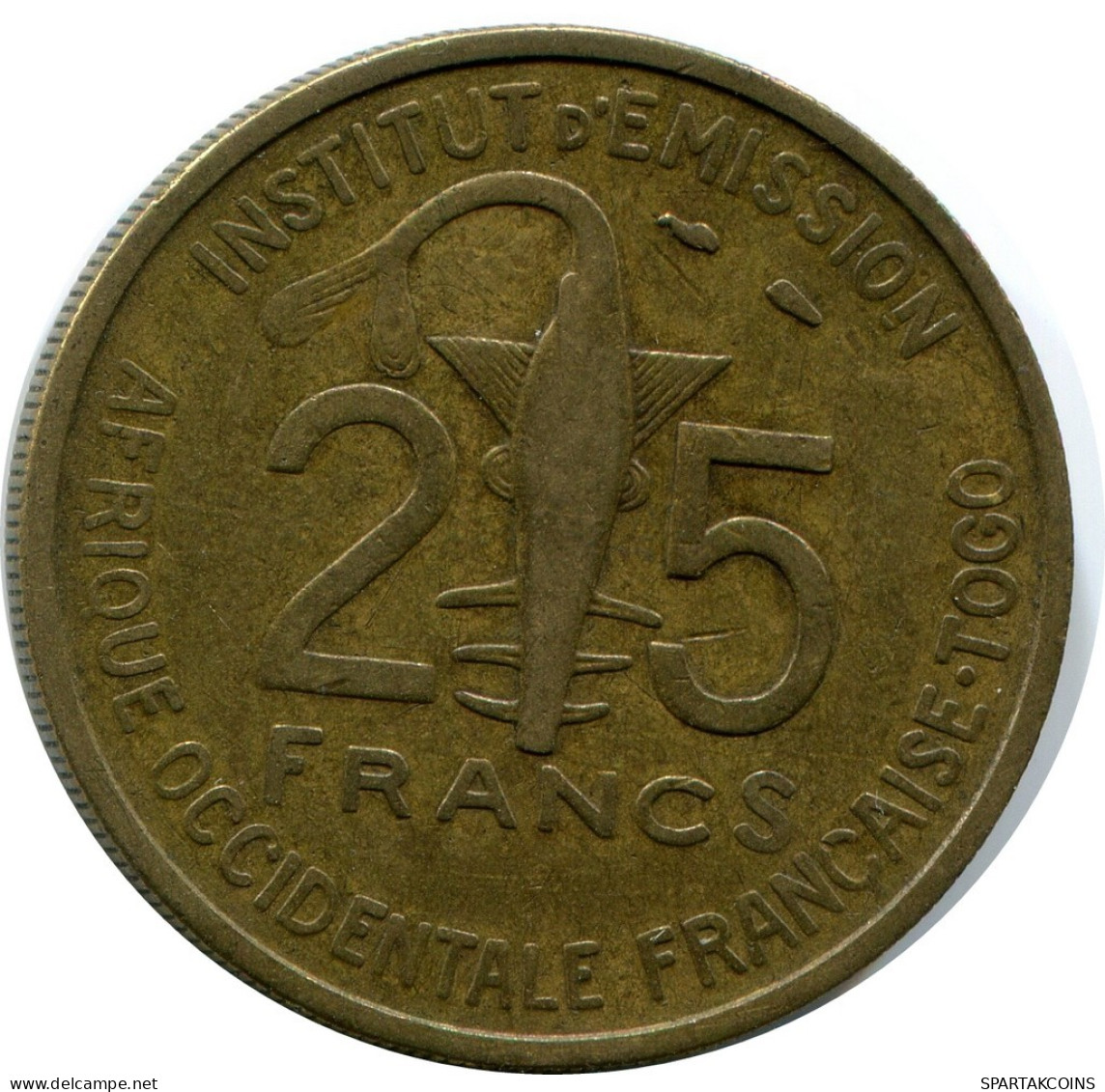 25 FRANCS 1957 TOGO Coin #AP883.U.A - Togo