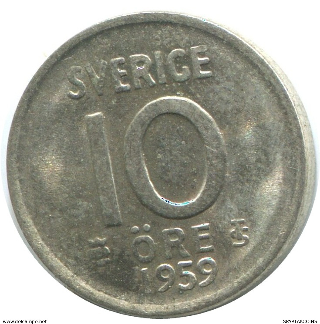 10 ORE 1959 SCHWEDEN SWEDEN SILBER Münze #AD031.2.D.A - Suecia