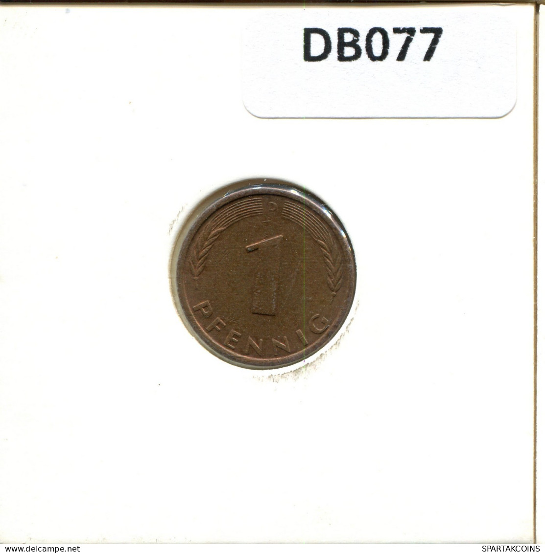1 PFENNIG 1985 D WEST & UNIFIED GERMANY Coin #DB077.U.A - 1 Pfennig