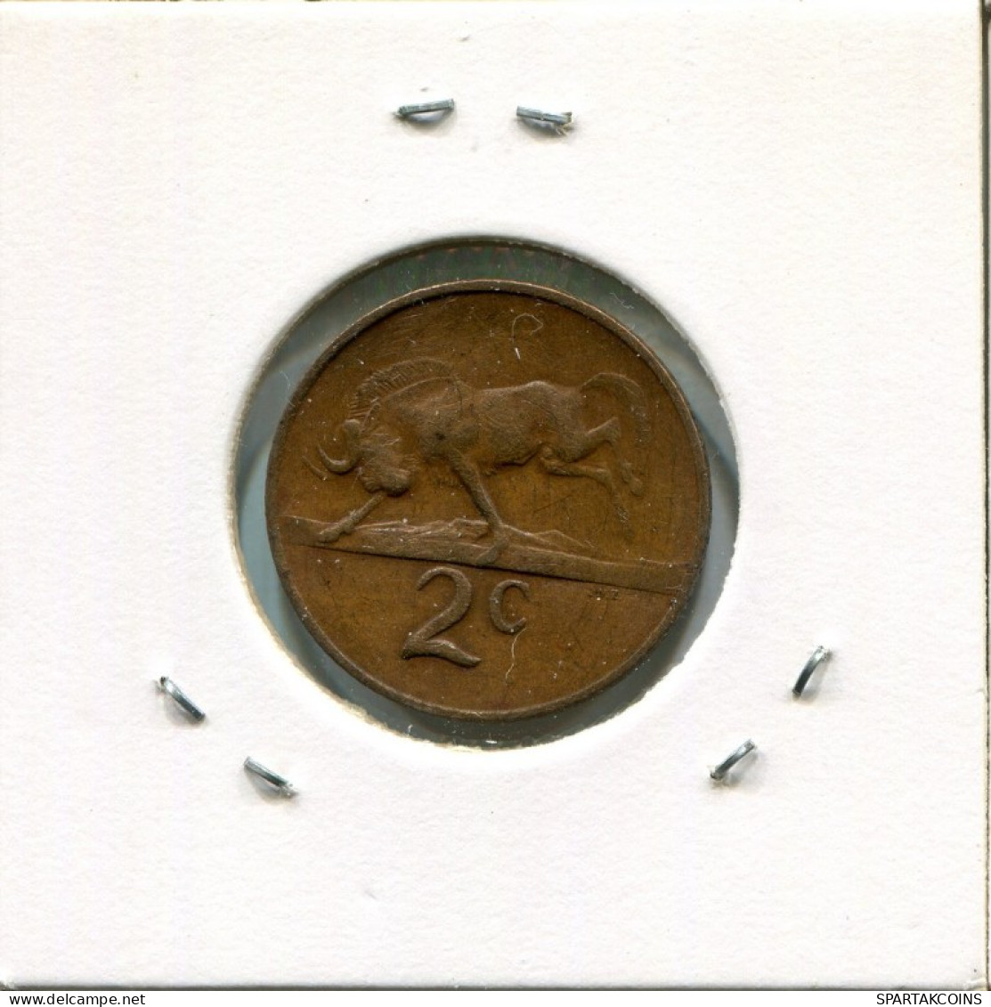 2 CENTS 1967 SUDAFRICA SOUTH AFRICA Moneda #AN711.E.A - Afrique Du Sud