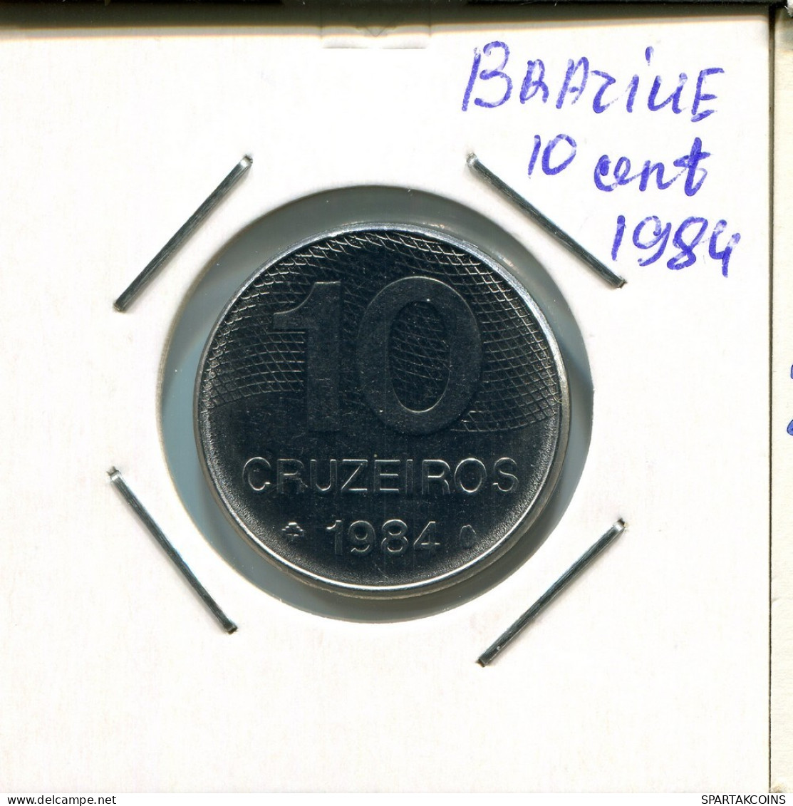 10 CRUZEIROS 1984 BRAZIL Coin #AR309.U.A - Brasile