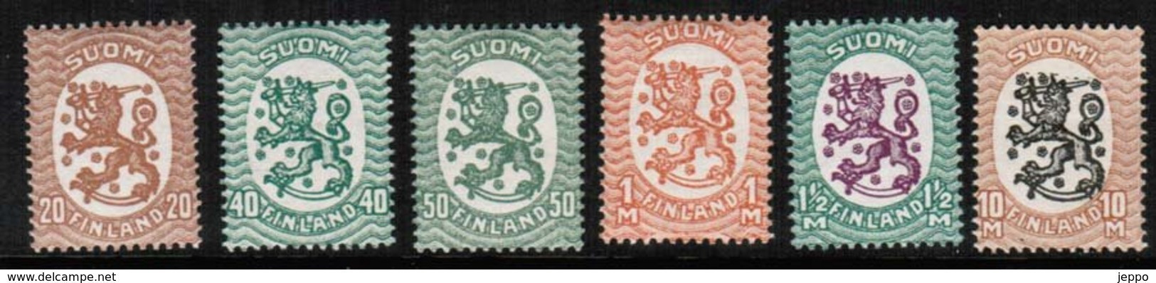 1929 Finland Republic 6 Different Between  Michel  71 - 93B +87Ab MNH **. - Unused Stamps
