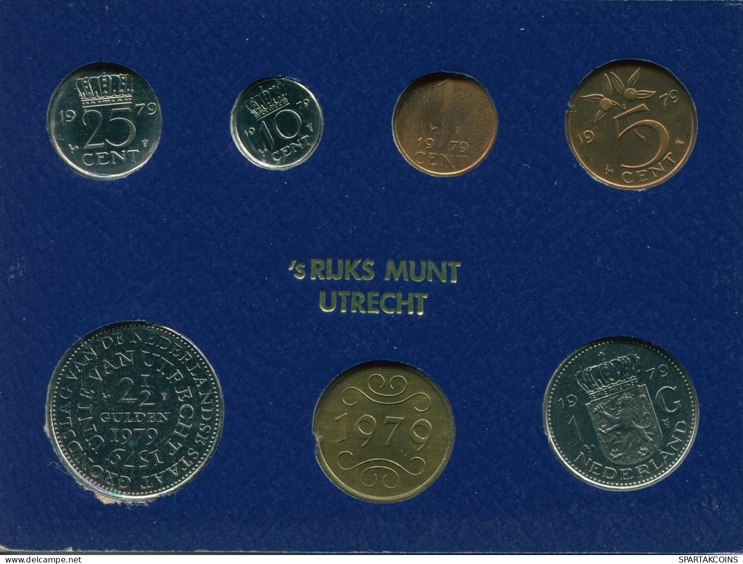 NETHERLANDS 1979 MINT SET 6 Coin + MEDAL #SET1046.4.U.A - Jahressets & Polierte Platten