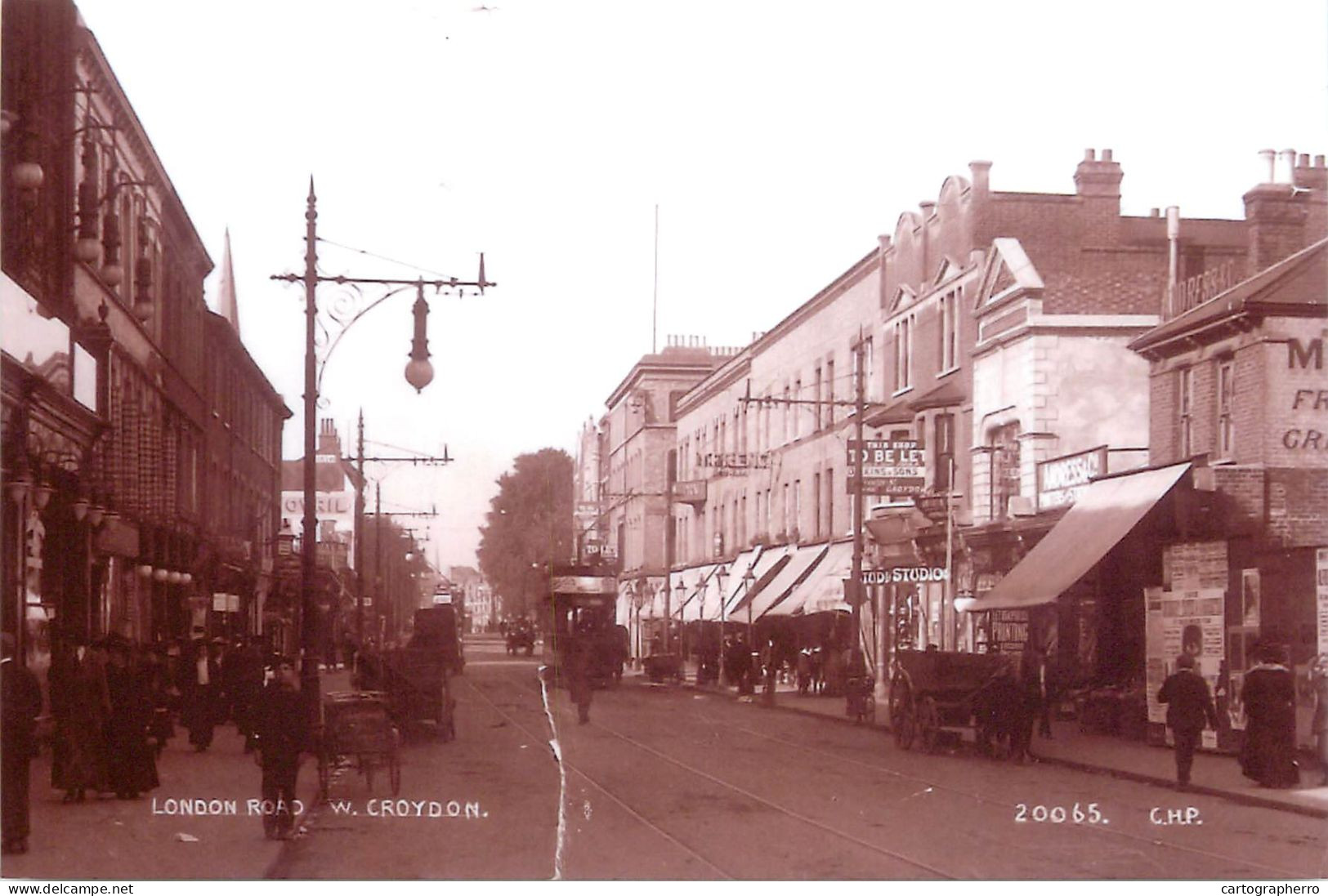 South London Croydon Continental Size 10 X 14 Cm Repro Photo Croydon - Europe