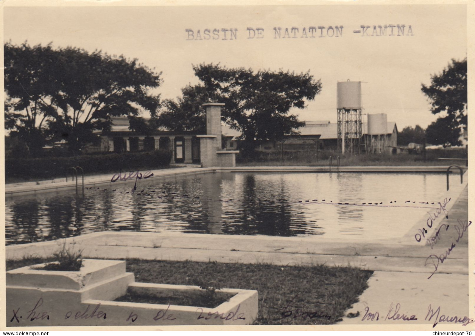 BASSIN DE NATATION  KAMINA - Congo Belge