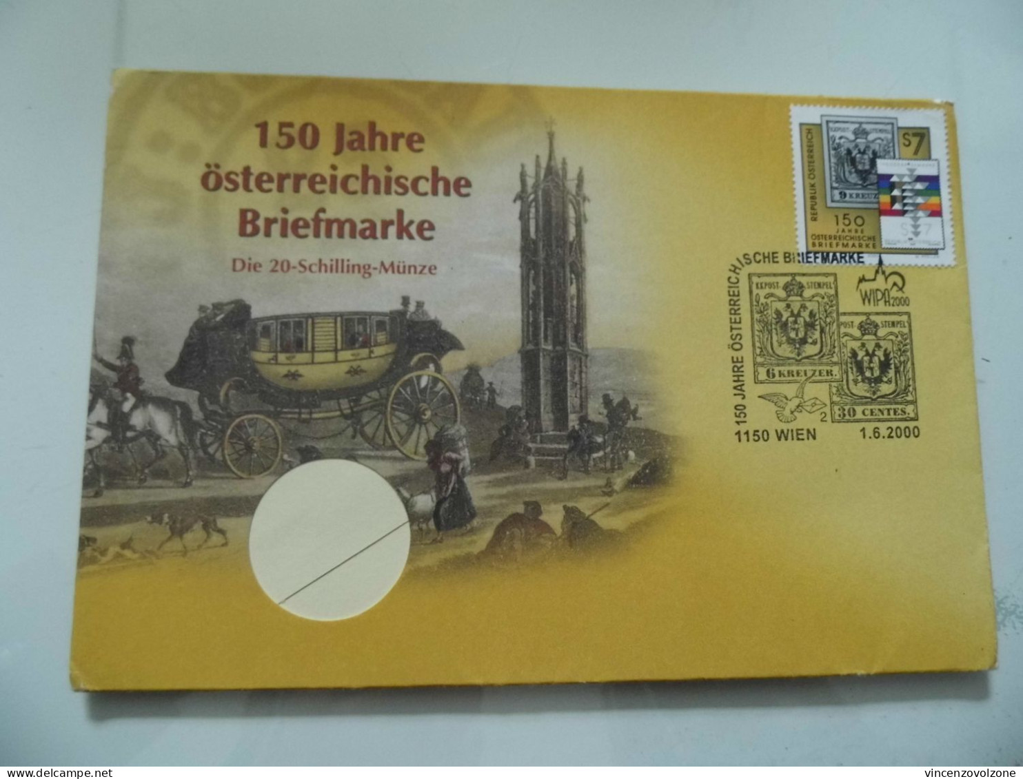 Busta Primo Giorno "150 JAHRE OSTERREICH BRIEFMARKE 2000" - Briefe U. Dokumente