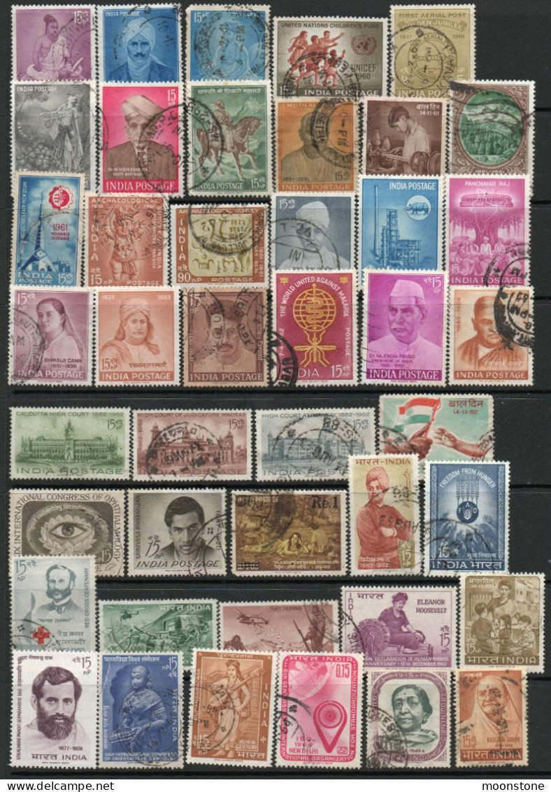 India 1960-9 Collection Of Used Stamps (136 Inc. A Few Mint Values), SG Cat. Value £30+, SG Various - Colecciones & Series