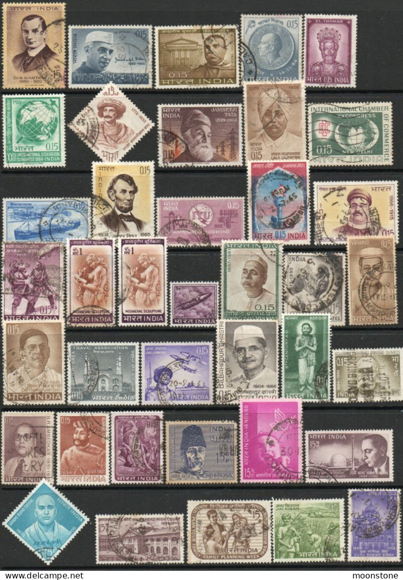 India 1960-9 Collection Of Used Stamps (136 Inc. A Few Mint Values), SG Cat. Value £30+, SG Various - Collections, Lots & Series