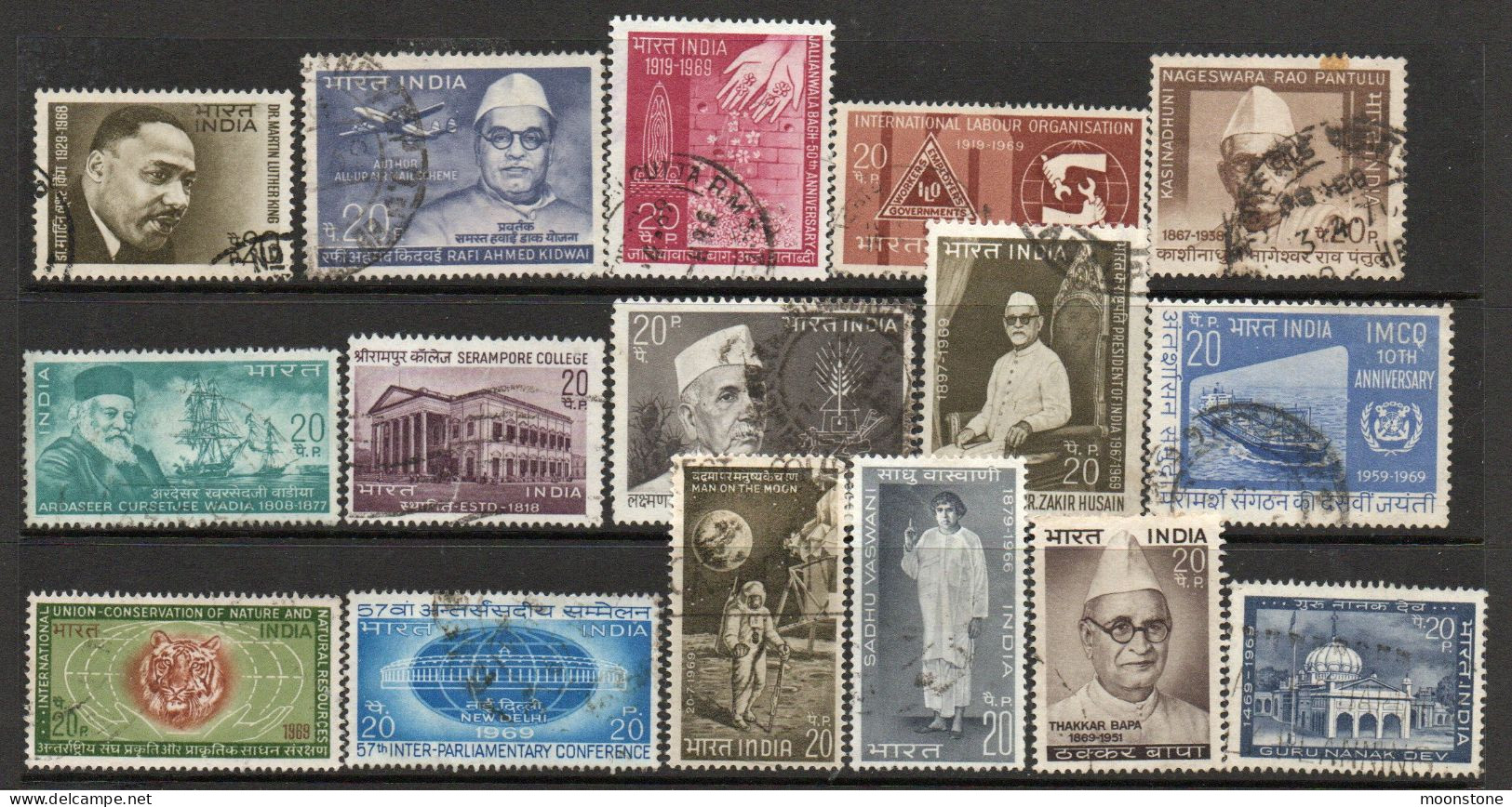 India 1960-9 Collection Of Used Stamps (136 Inc. A Few Mint Values), SG Cat. Value £30+, SG Various - Verzamelingen & Reeksen