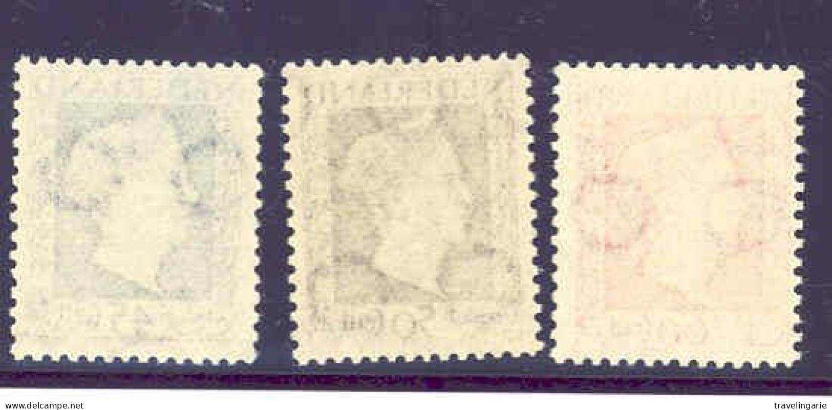 Netherlands 1948 NVPH 487-89 Reine/ Queen  Wilhelmina Yvert 488/500 MNH ** - Familles Royales