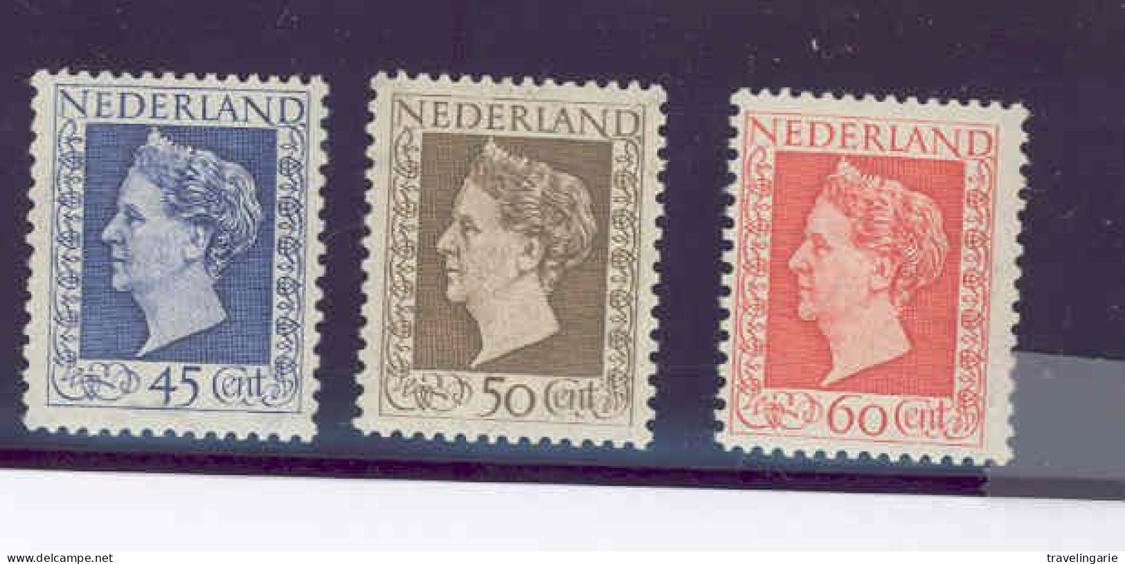 Netherlands 1948 NVPH 487-89 Reine/ Queen  Wilhelmina Yvert 488/500 MNH ** - Ongebruikt