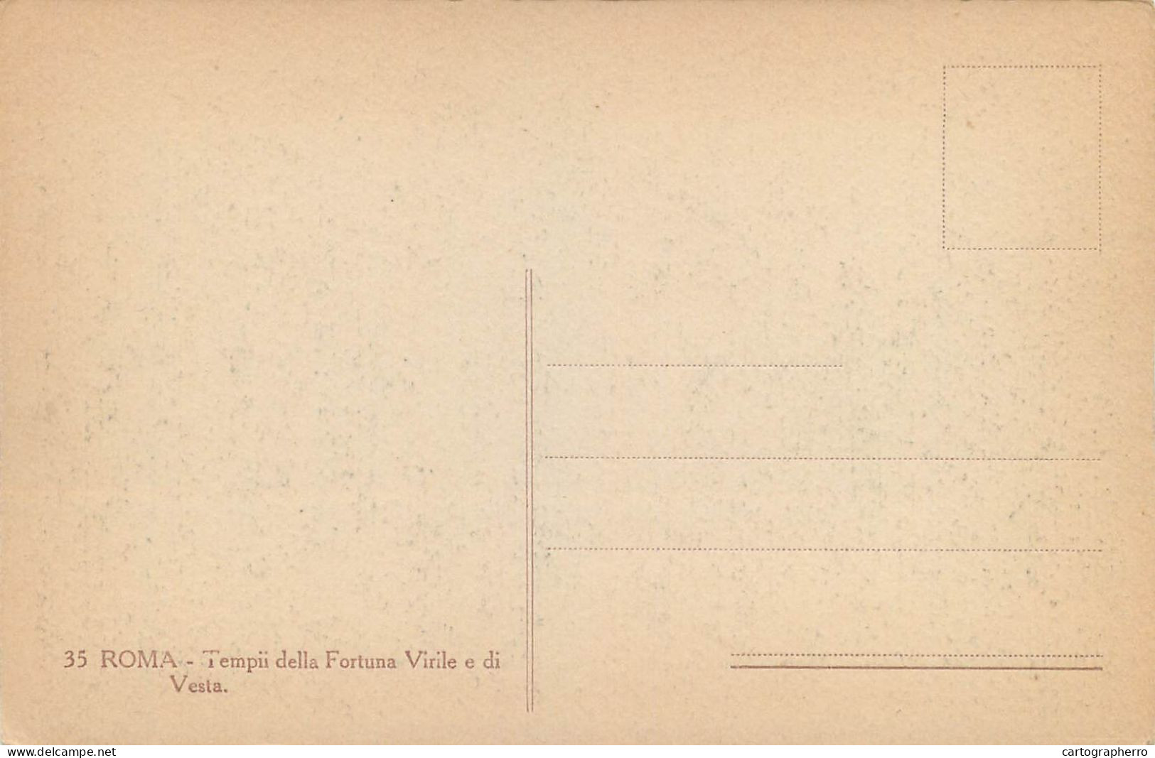 Italy Roma Tempii Della Fortuna Virile E Di Vesta - Autres Monuments, édifices