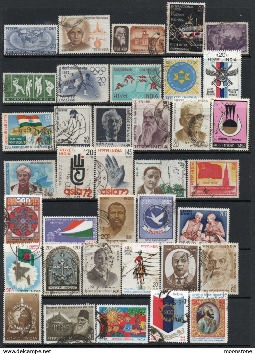 India 1970-9 Collection Of Used Stamps (291 Inc. A Few Mint Values), SG Cat. Value £130+, SG Various - Collections, Lots & Séries