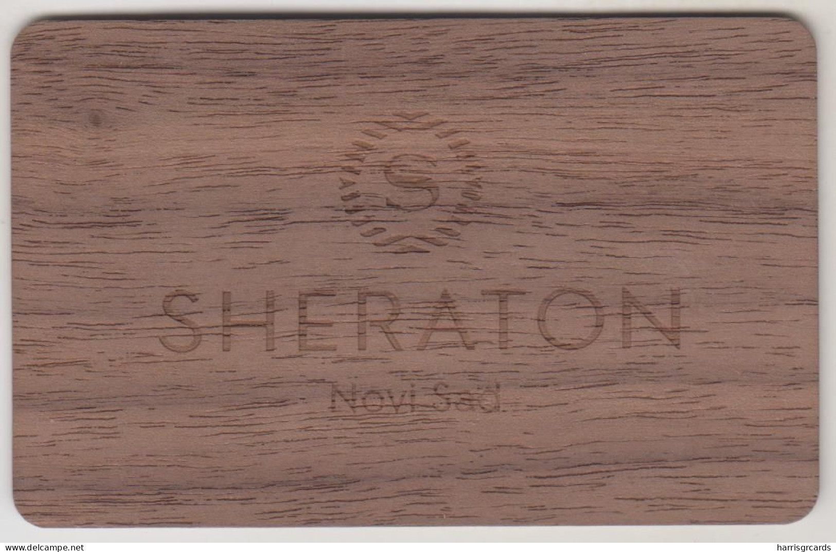 SERBIA Hotel Keycard - SHERATON NOVI SAD (Wood Card) ,used - Cartas De Hotels