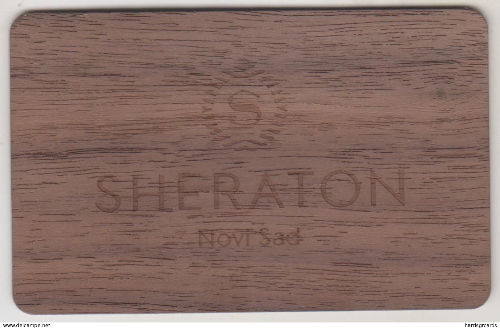 SERBIA Hotel Keycard - SHERATON NOVI SAD (Wood Card) ,used - Cartas De Hotels