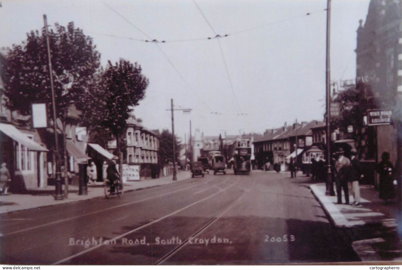 South London Croydon Continental Size 10 X 14 Cm Repro Photo Brighton Road South Croydon - Europa