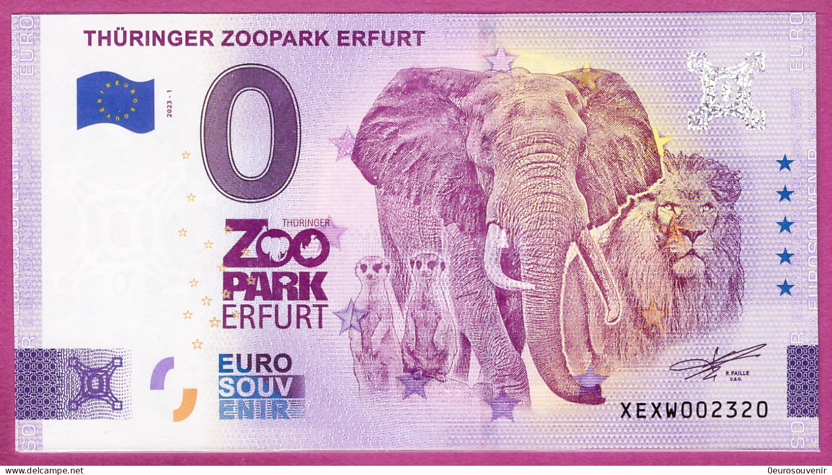 0-Euro XEXW 2023-1 THÜRINGER ZOOPARK ERFURT - Prove Private