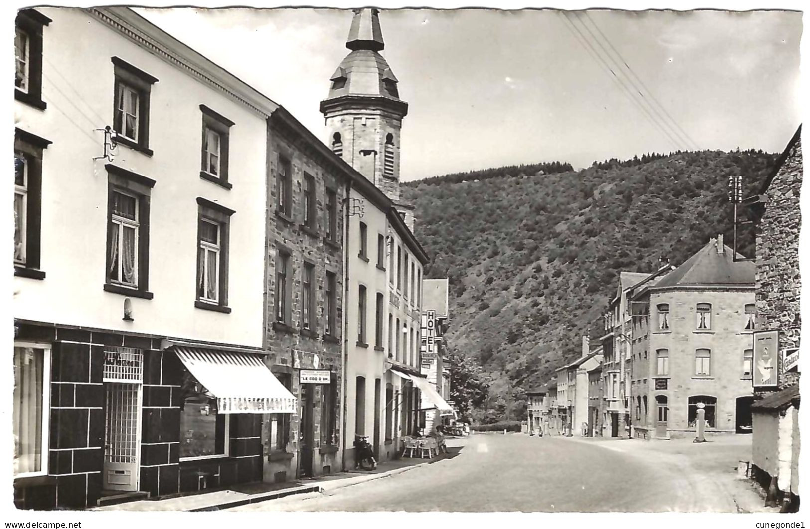 CPSM Glacée : Vallée De La SALM : SALM CHATEAU : Centre - Non Circulée - Librairie Papeterie Graff Vielsalm - TBE - Vielsalm