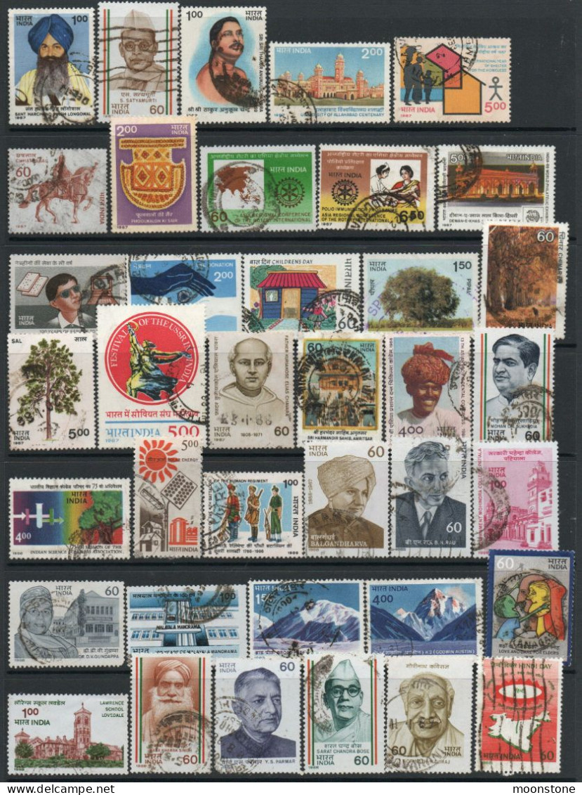 India 1980-9 collection of used stamps (275 inc. a few mint values), SG cat. value £180+, SG various