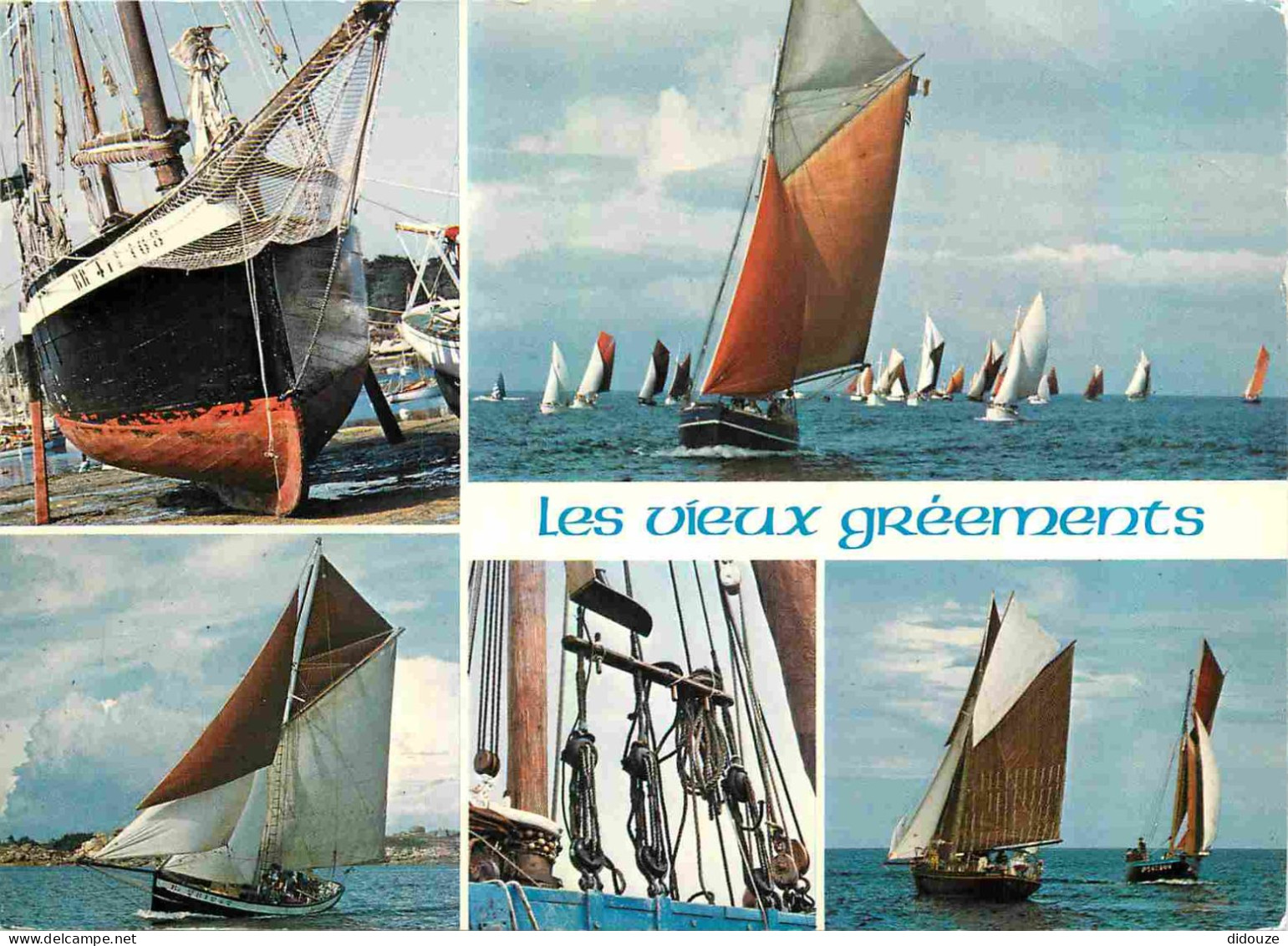 Bateaux - Voiliers - Les Vieux Gréements - Multivues - CPM - Flamme Postale - Voir Scans Recto-Verso - Voiliers