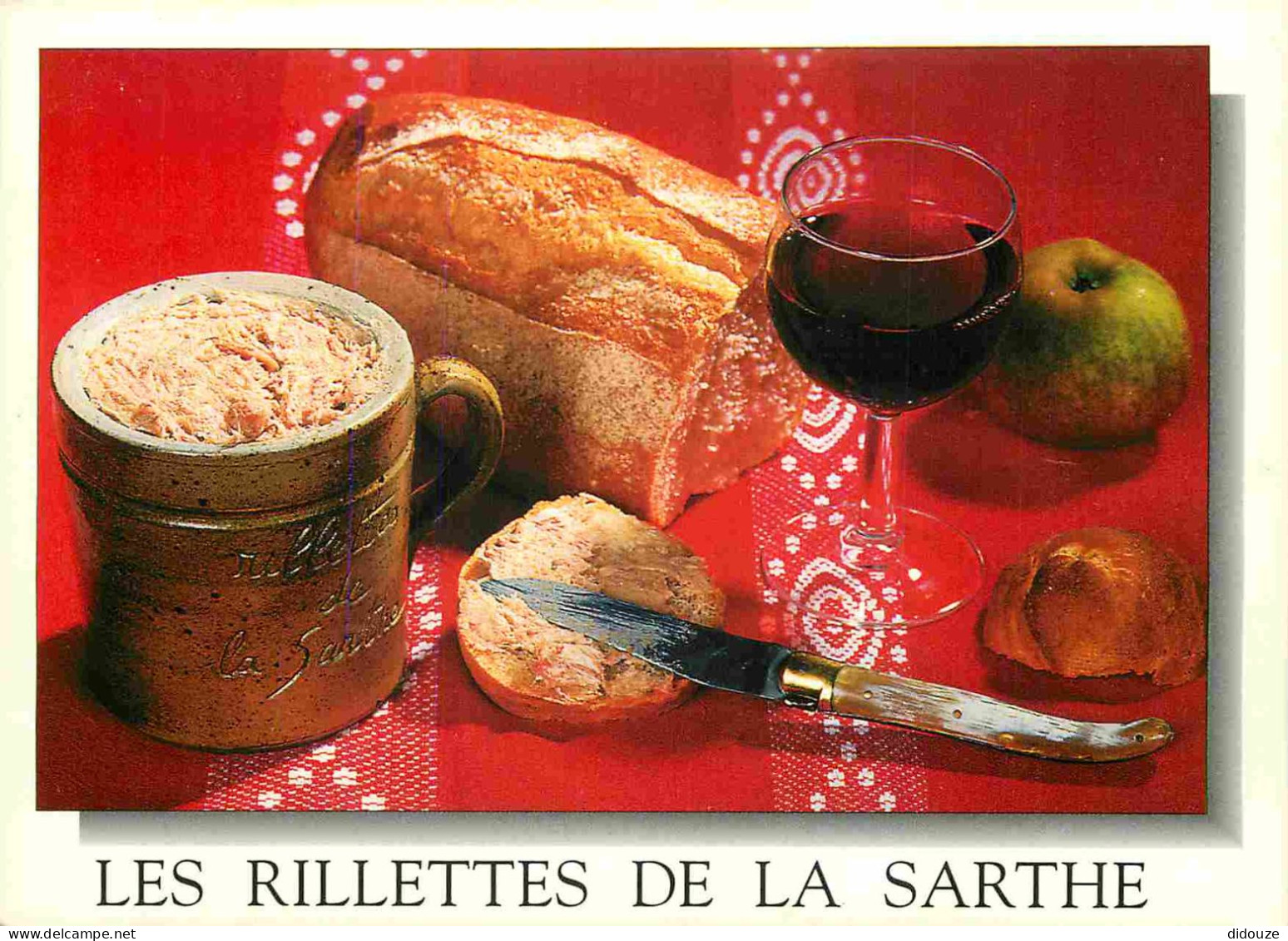 Recettes De Cuisine - Rillettes De La Sarthe - Gastronomie - CPM - Voir Scans Recto-Verso - Recettes (cuisine)