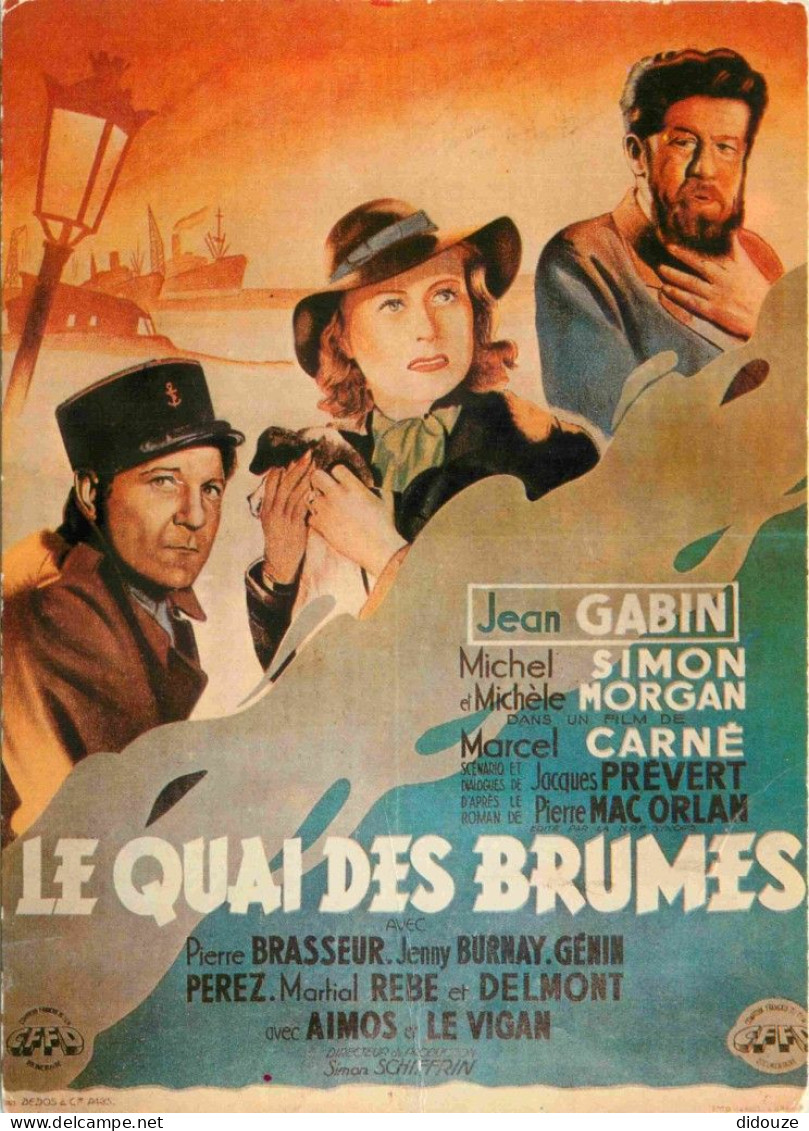 Cinema - Affiche De Film - Le Quai Des Brumes - Jean Gabin - Michel Simon - Michèle Morgan - CPM - Etat Froissures Visib - Affiches Sur Carte