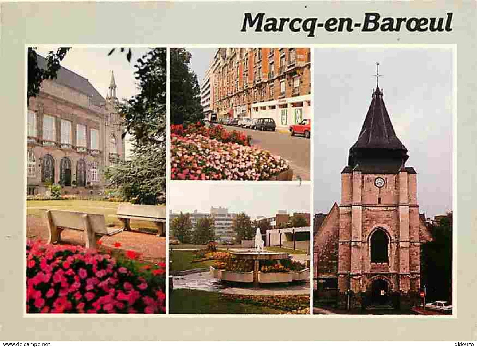 59 - Marcq En Baroeul - Multivues - Automobiles - Fleurs - CPM - Voir Scans Recto-Verso - Marcq En Baroeul