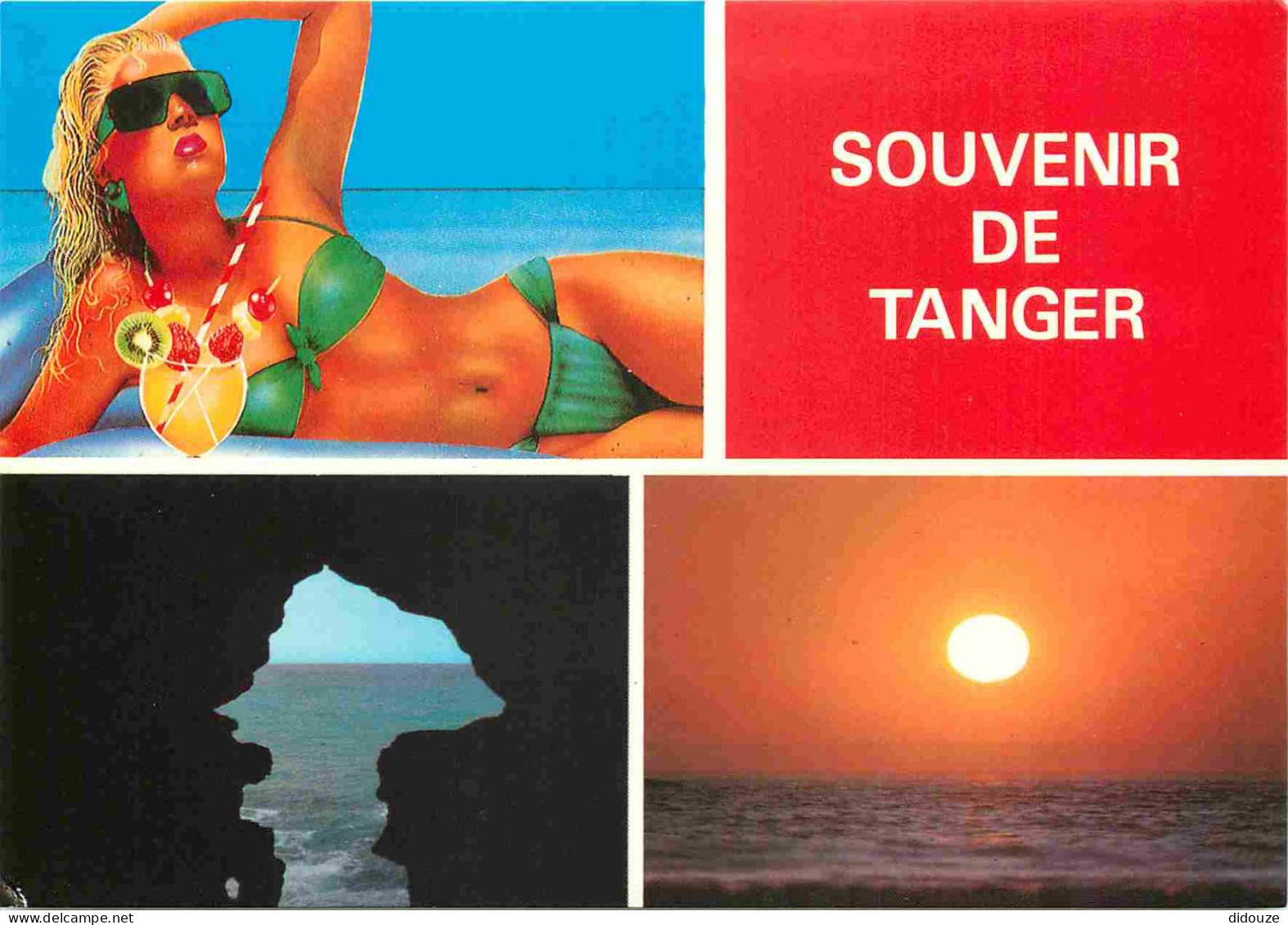 Maroc - Tanger - Multivues - Femme En Maillot De Bain - CPM - Carte Neuve - Voir Scans Recto-Verso - Tanger