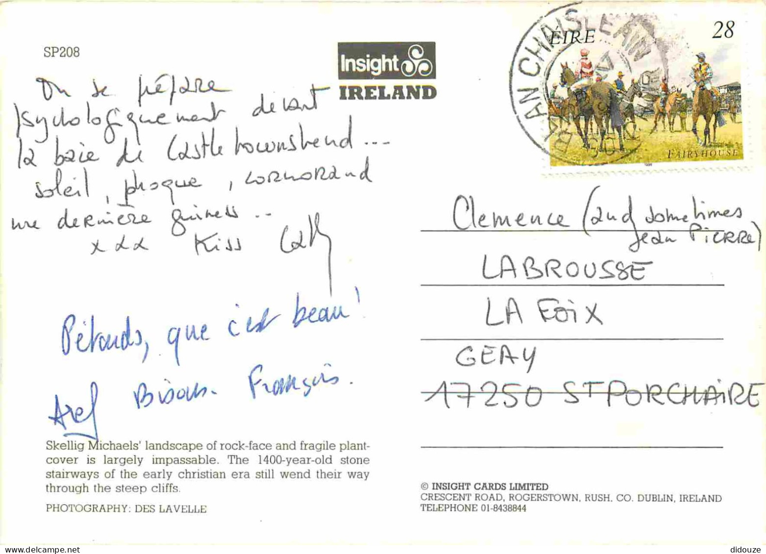 Irlande - Kerry - The Skelligs - CPM - Timbre Fairyhouse - Voir Scans Recto-Verso - Kerry