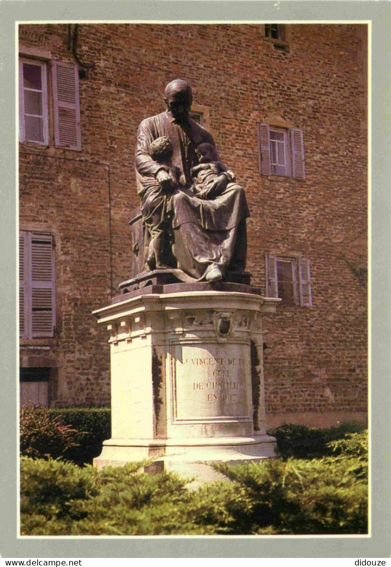 01 - Chatillon Sur Chalaronne - Statue De St Vincent De Paul Curé De Chatillon - CPM - Carte Neuve - Voir Scans Recto-Ve - Châtillon-sur-Chalaronne