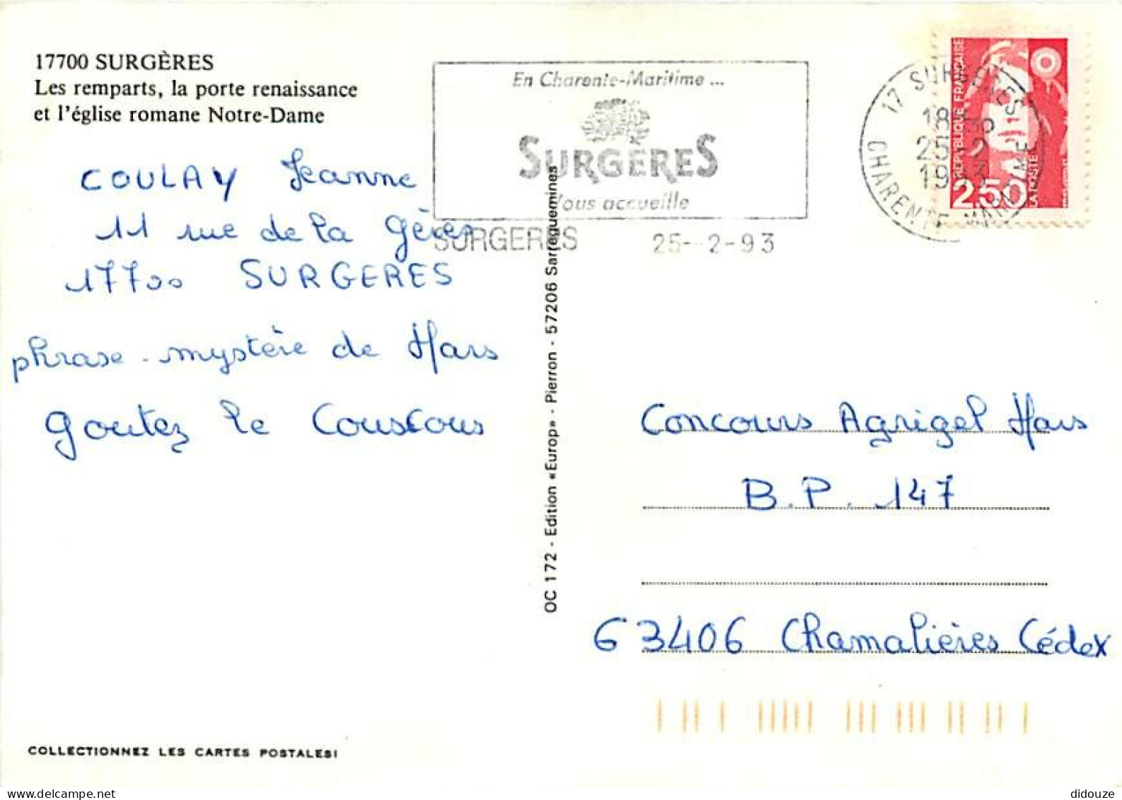 17 - Surgères - Multivues - Blasons - Flamme Postale De Surgères - CPM - Voir Scans Recto-Verso - Surgères