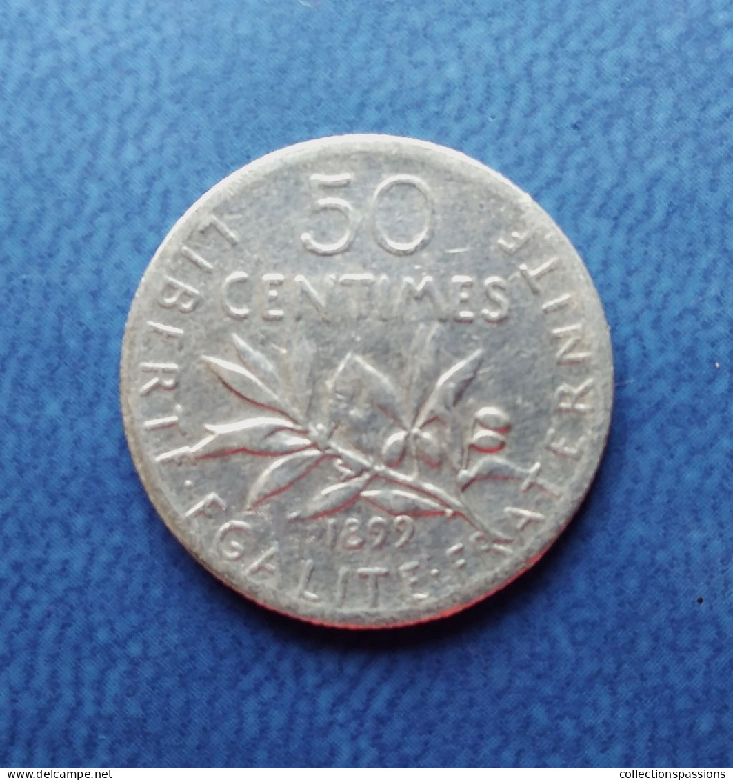 Semeuse 50 Centimes. 1899 - 50 Centimes
