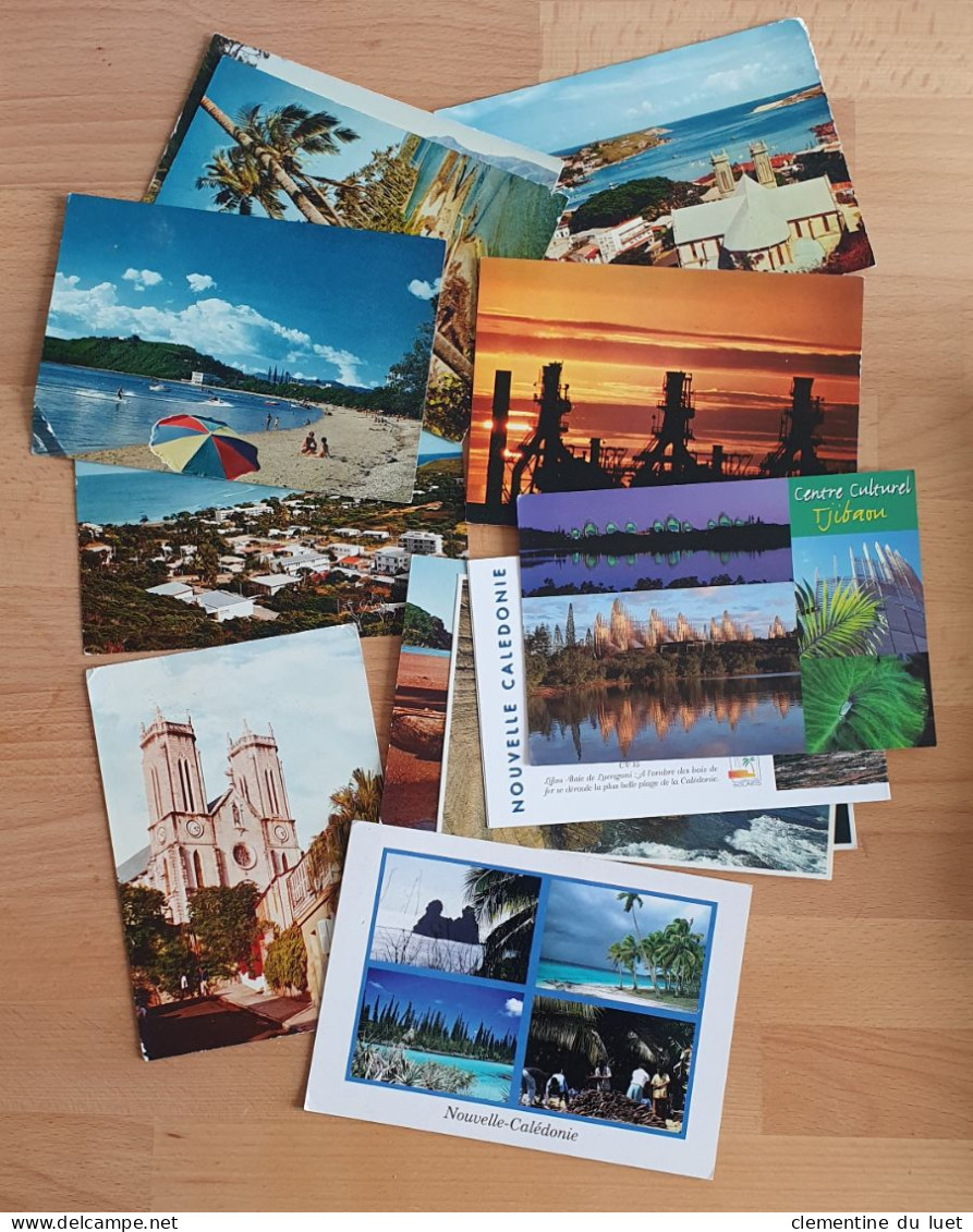 LOT 190 CARTES DOM TOM GUYANE MARTINIQUE GUADELOUPE LA REUNION NOUVELLE CALEDONIE WALLIS ET FUTUNA SAINT BARTHELEMY - Collections & Lots